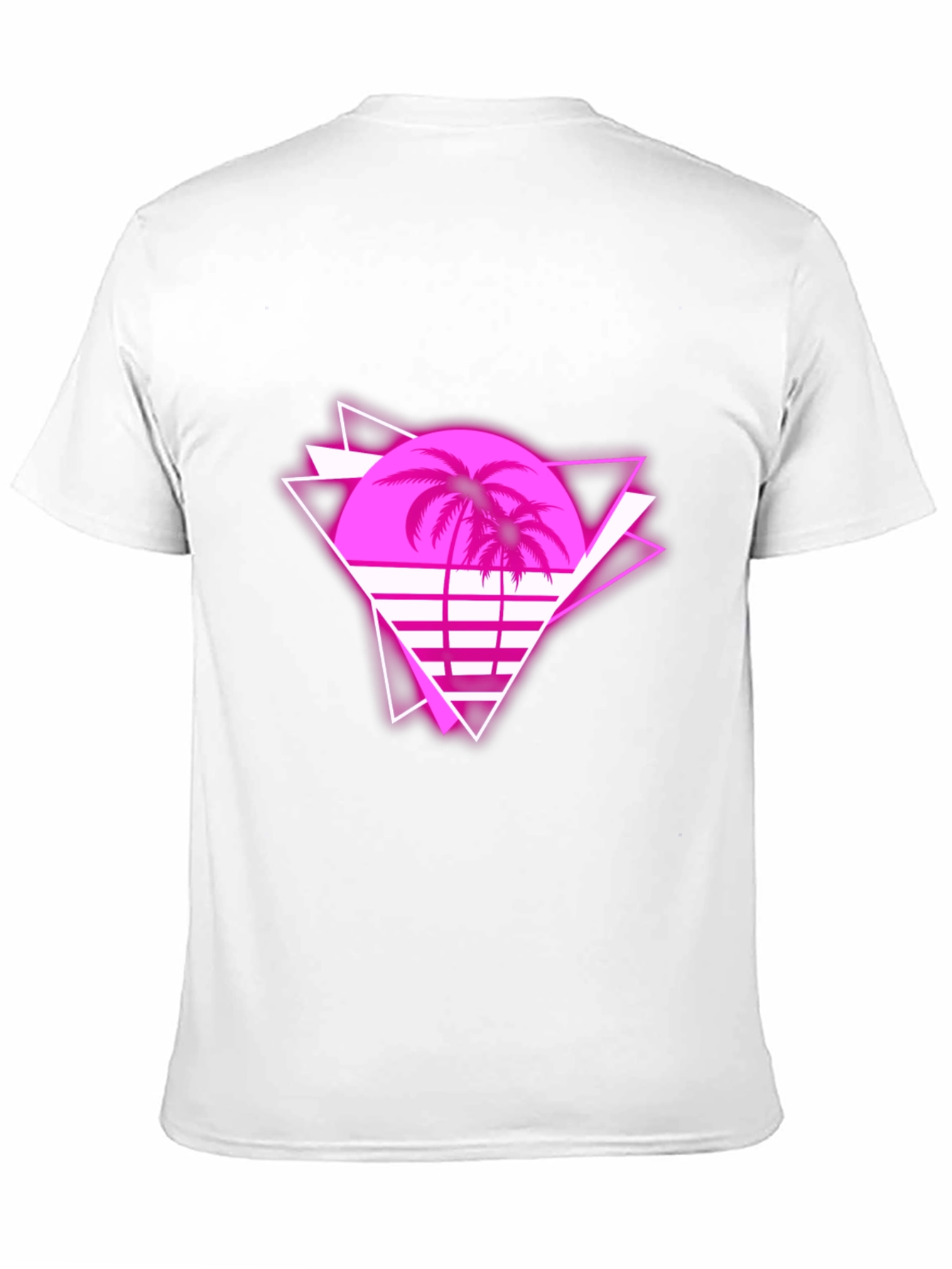 Retro Palm Tree Graphic Tee - 80s Style