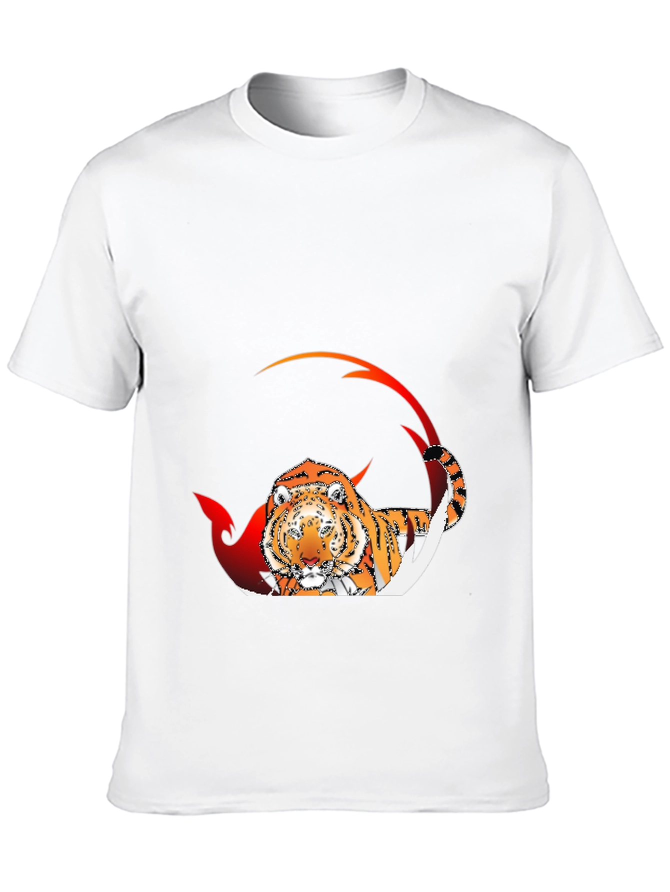 Tiger Graphic Black T-Shirt for Men