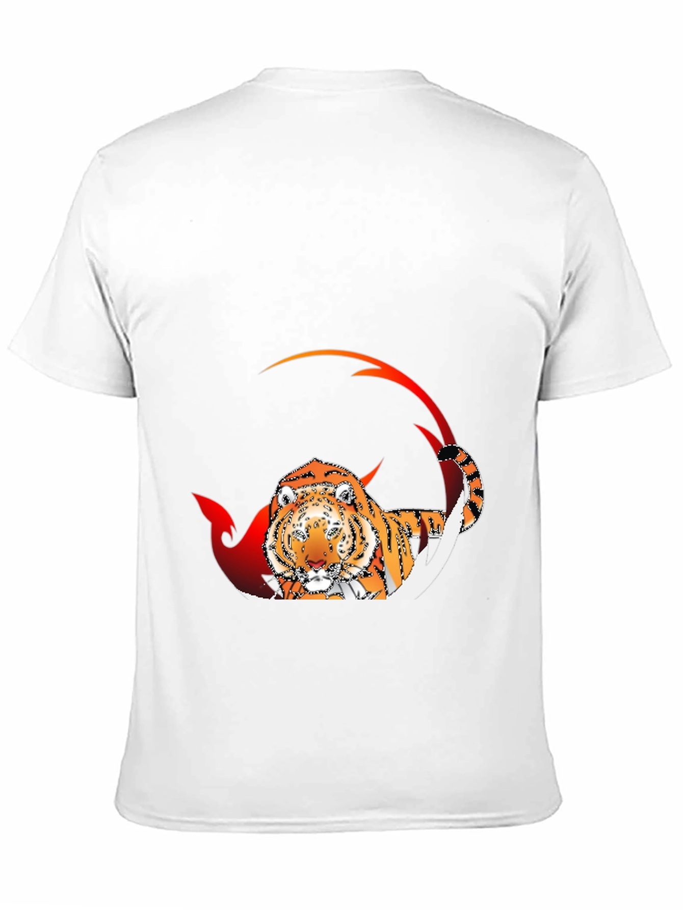 Tiger Graphic Black T-Shirt for Men