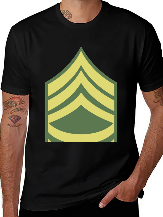 Sergeant Stripes Graphic Tee - Military Pride