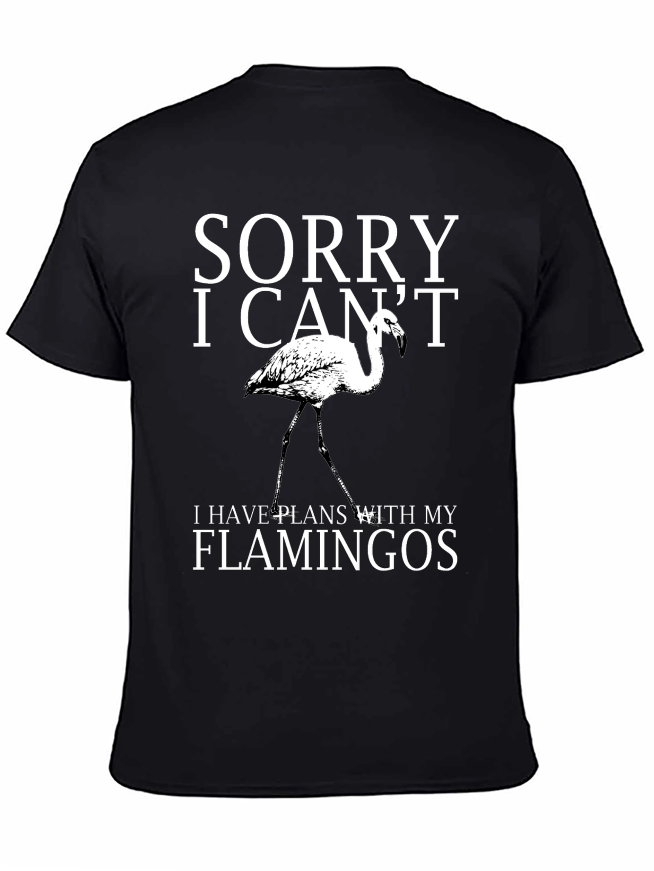 Sorry I Cant Flamingos Graphic Tee
