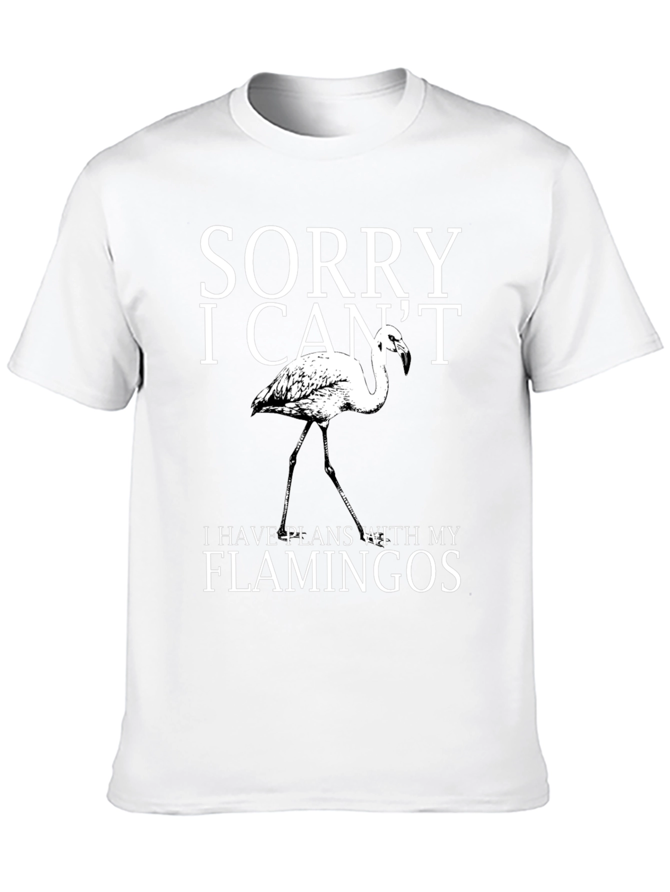 Sorry I Cant Flamingos Graphic Tee