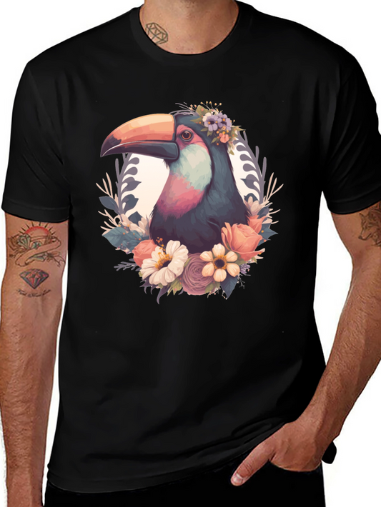 Floral Toucan Graphic Tee