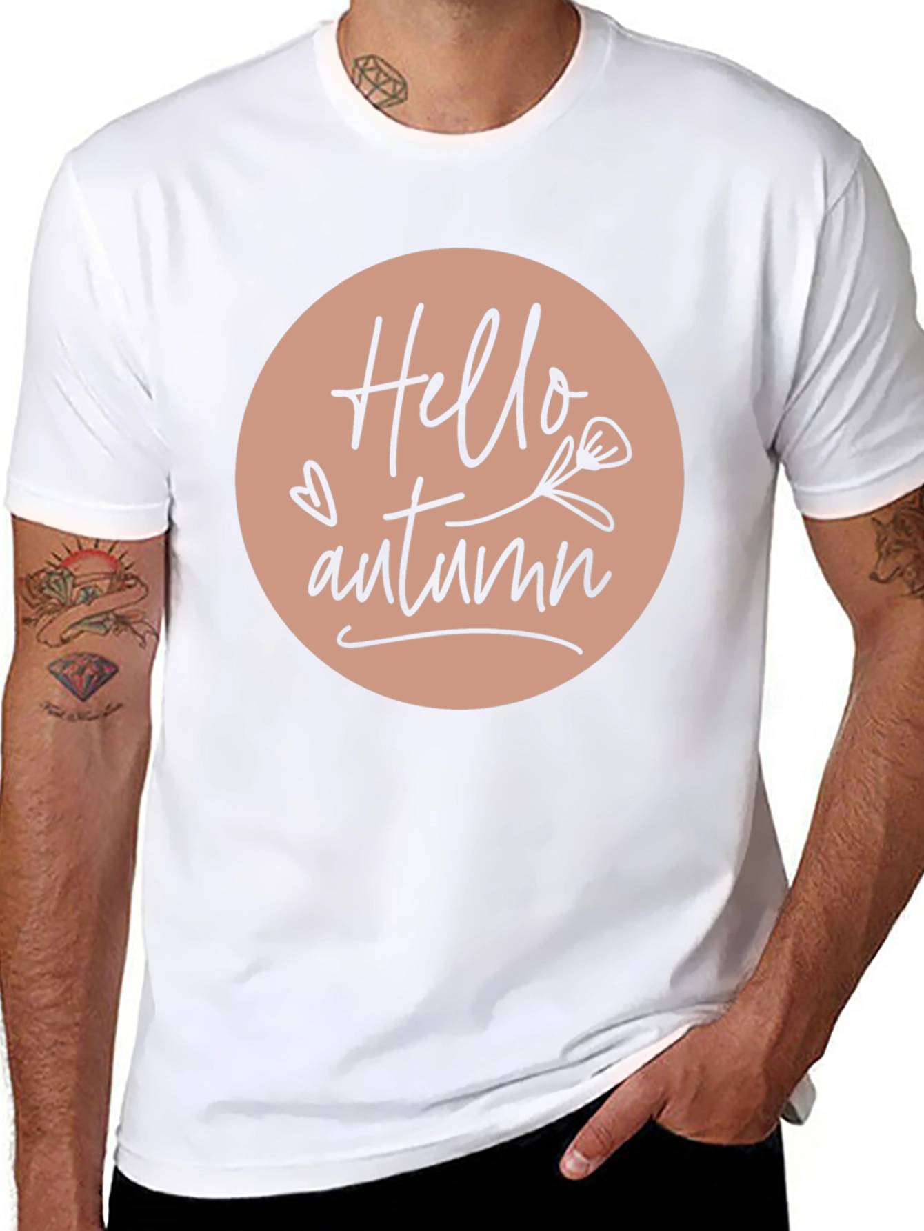Hello Autumn Graphic Tee - Stylish Fall Fashion