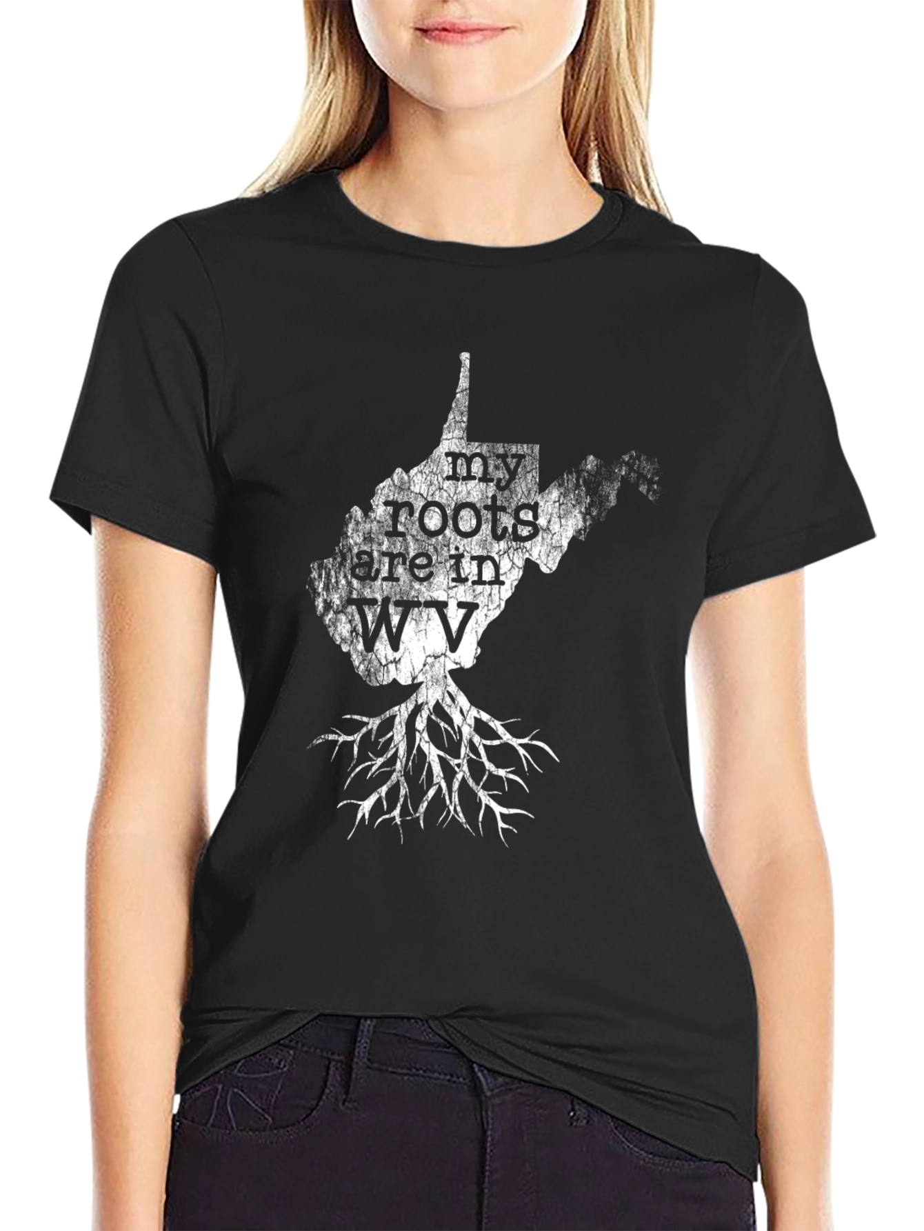 West Virginia Roots T-Shirt - Black