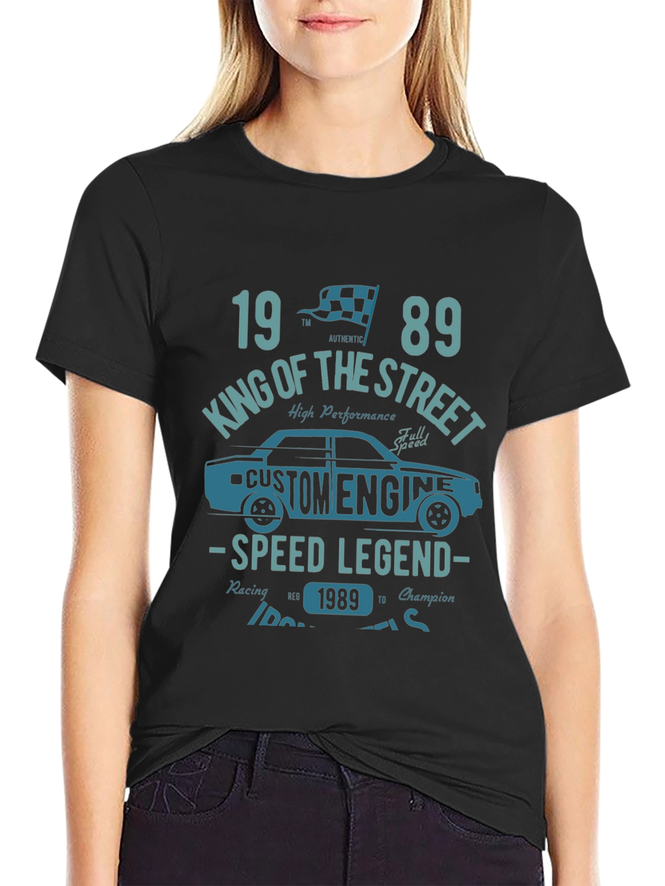 King of the Street 1989 Car Graphic T-Shirt