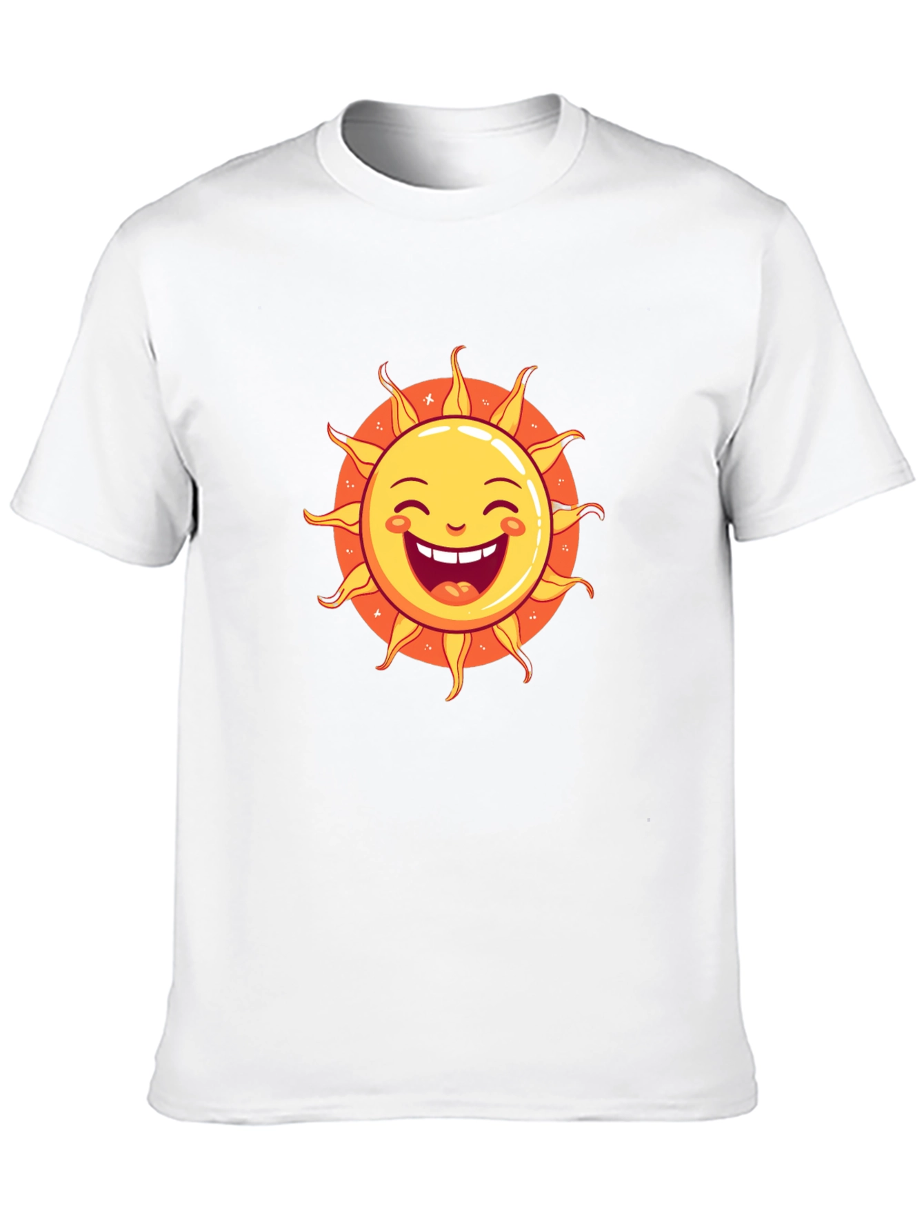 Smiling Sun Graphic Black T-Shirt