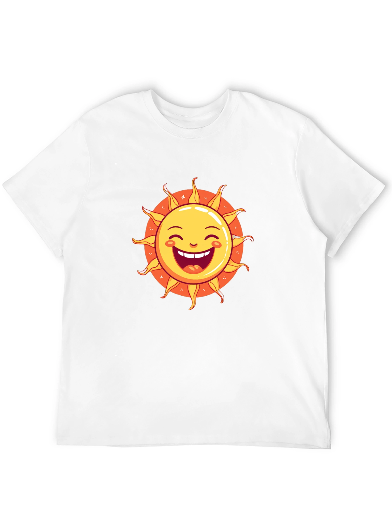Smiling Sun Graphic Black T-Shirt