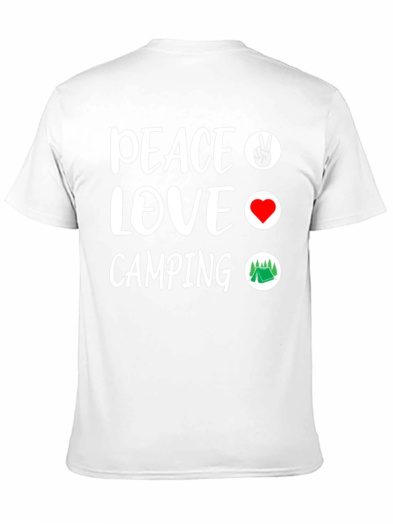 Peace Love Camping Graphic T-Shirt