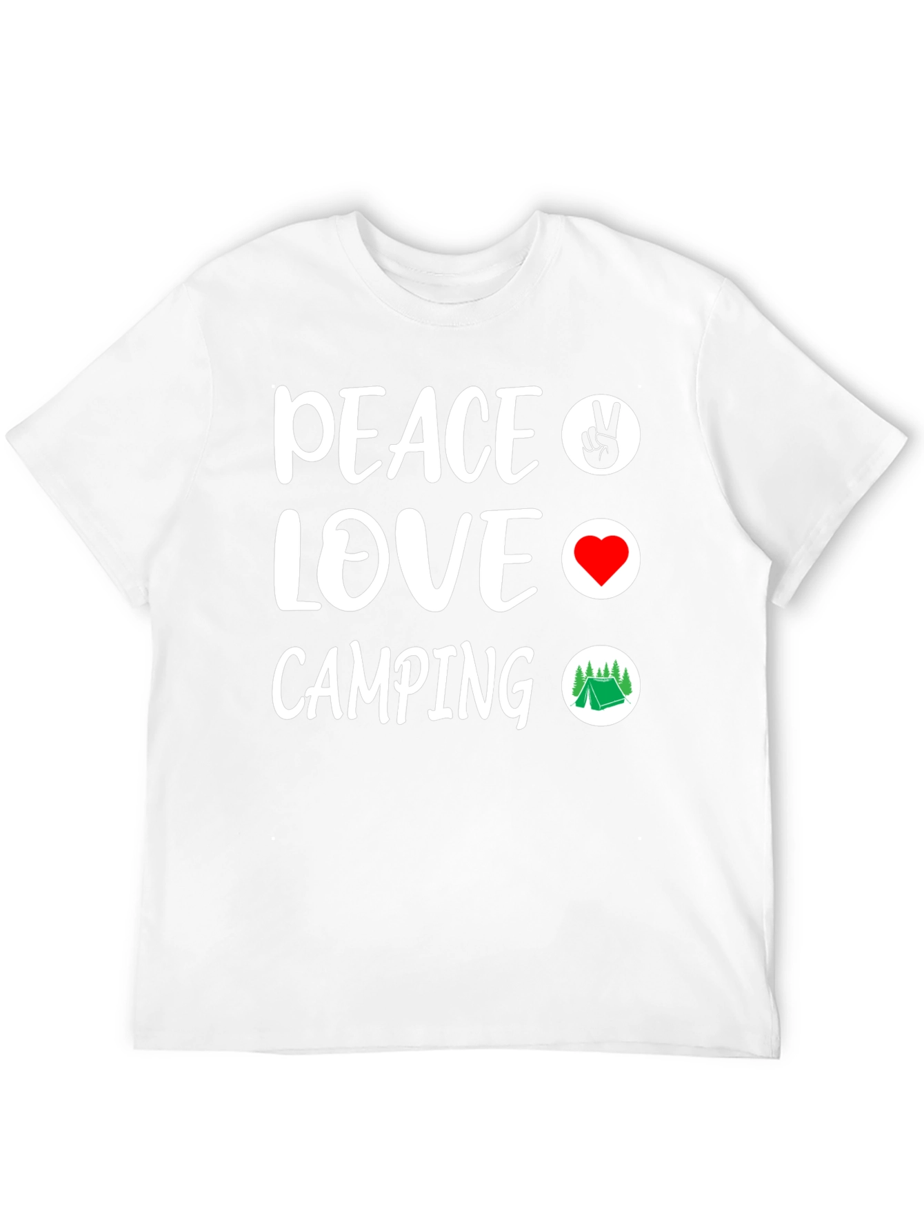 Peace Love Camping Graphic T-Shirt