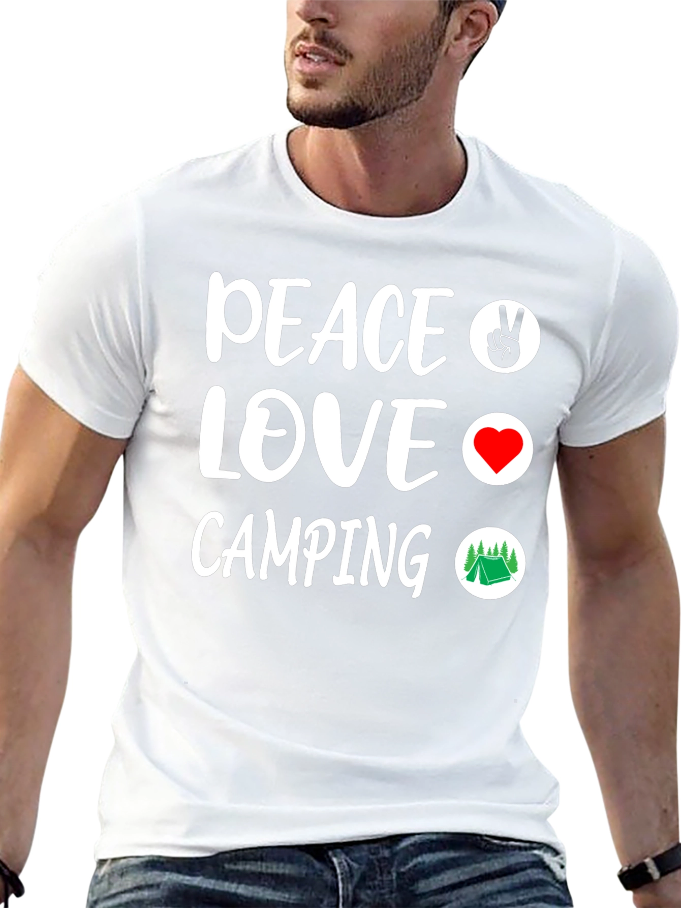 Peace Love Camping Graphic T-Shirt