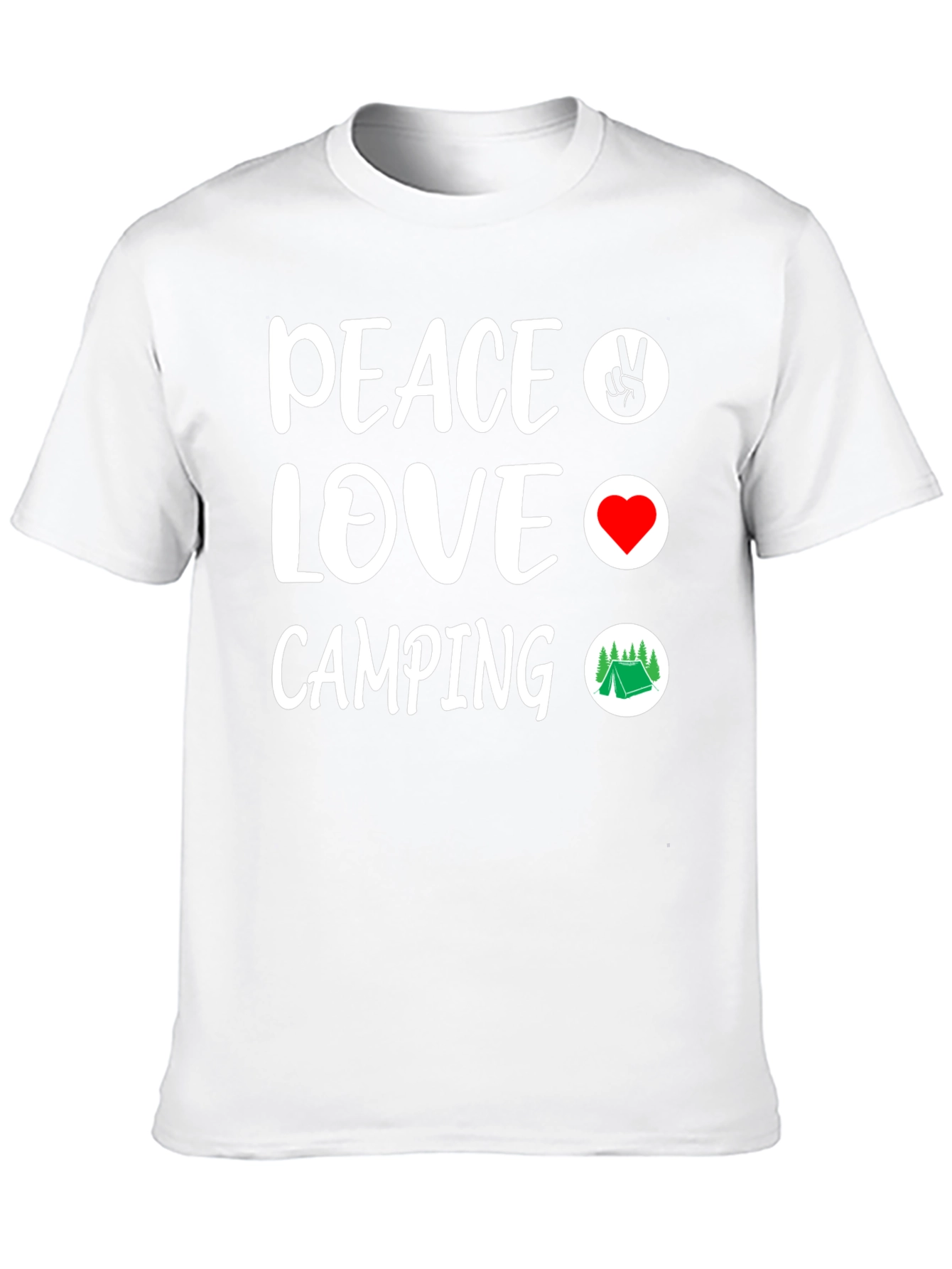 Peace Love Camping Graphic T-Shirt