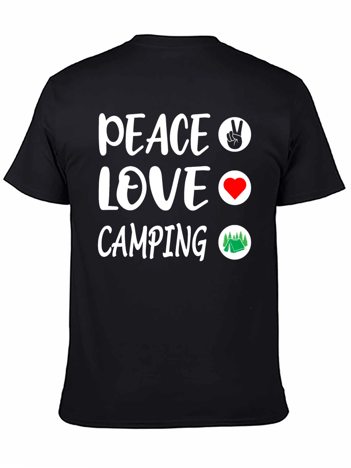 Peace Love Camping Graphic T-Shirt