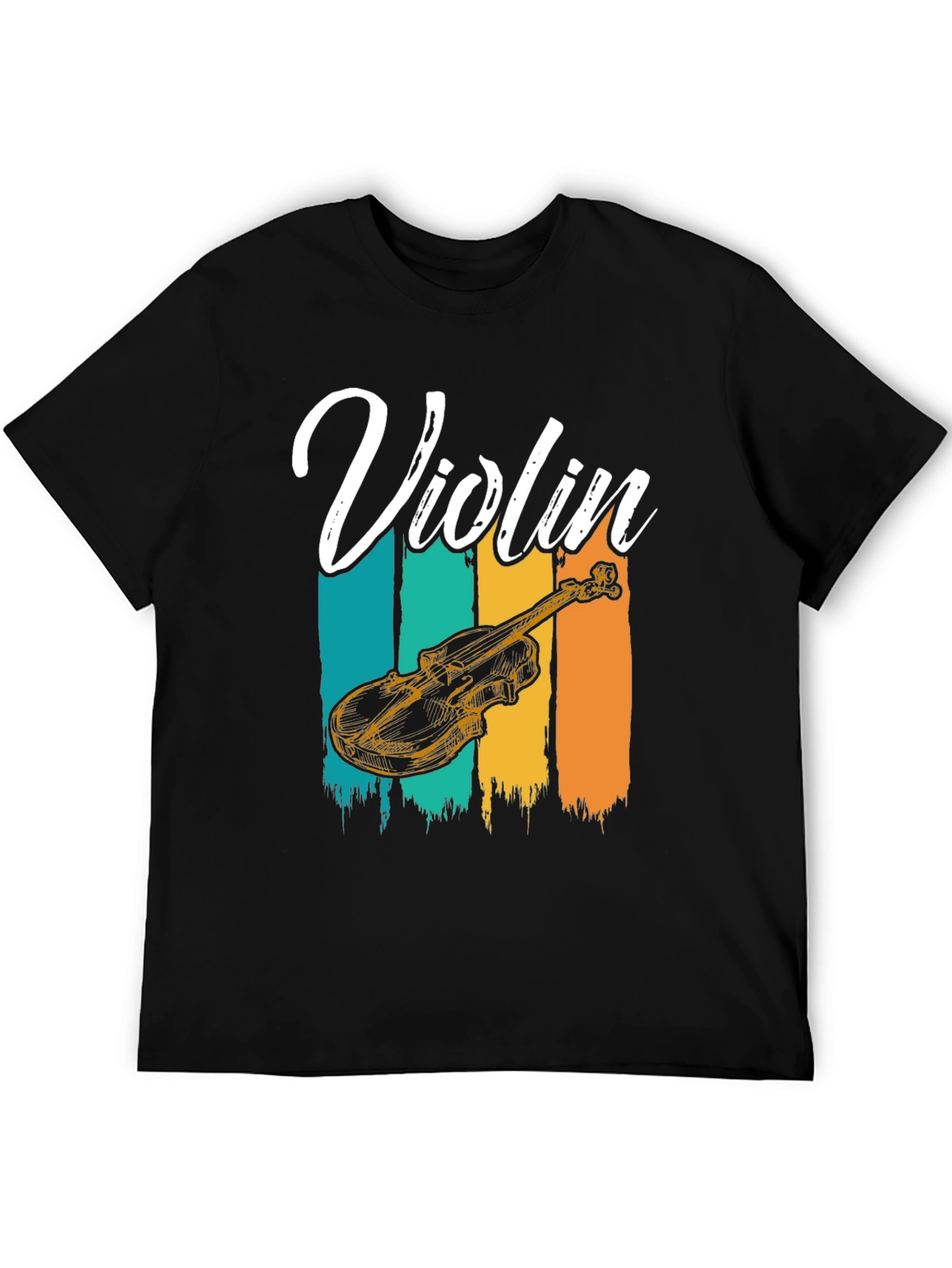 Violin Graphic Tee - Music Lover T-Shirt
