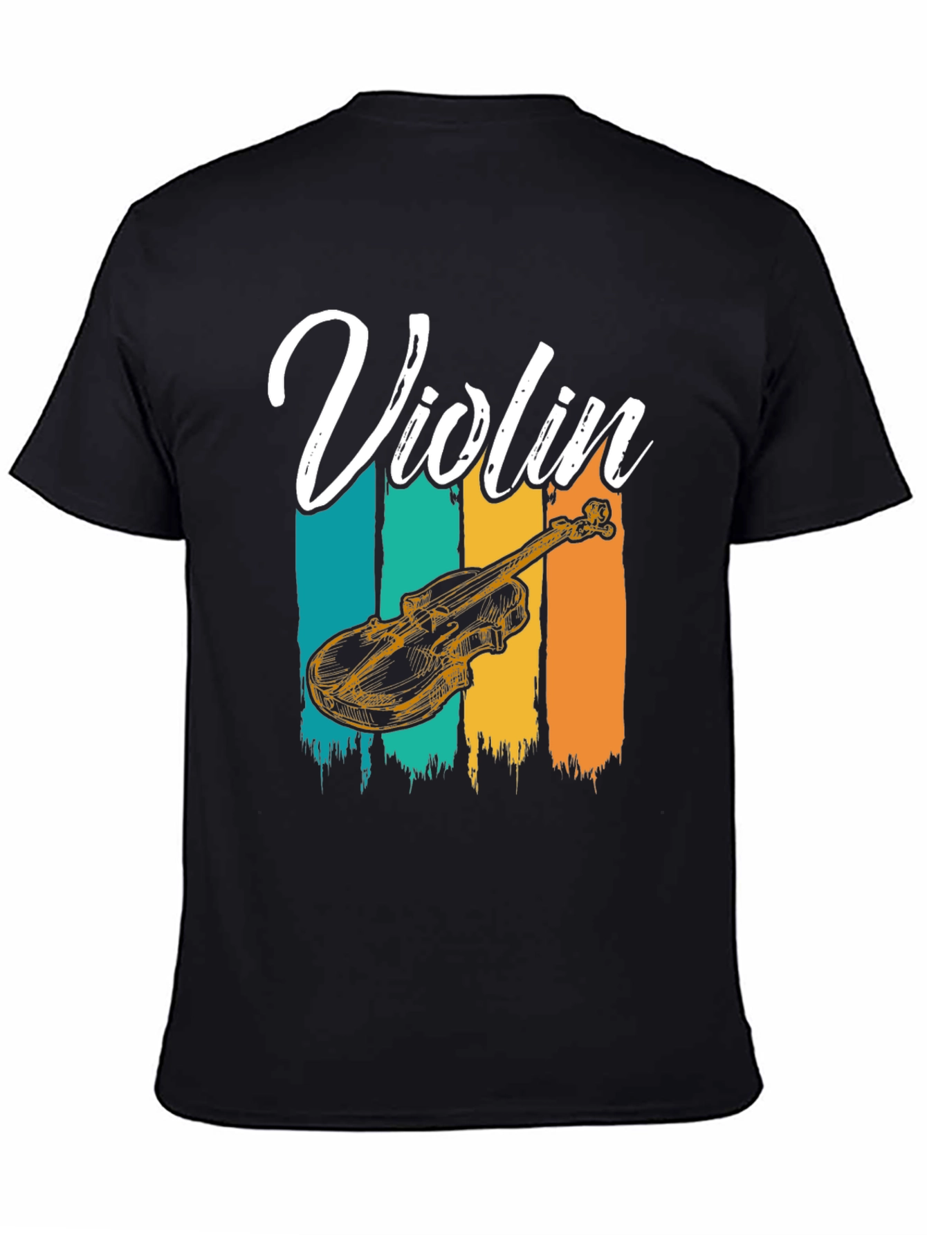 Violin Graphic Tee - Music Lover T-Shirt