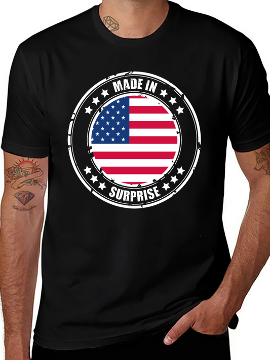Made in Surprise American Flag T-Shirt