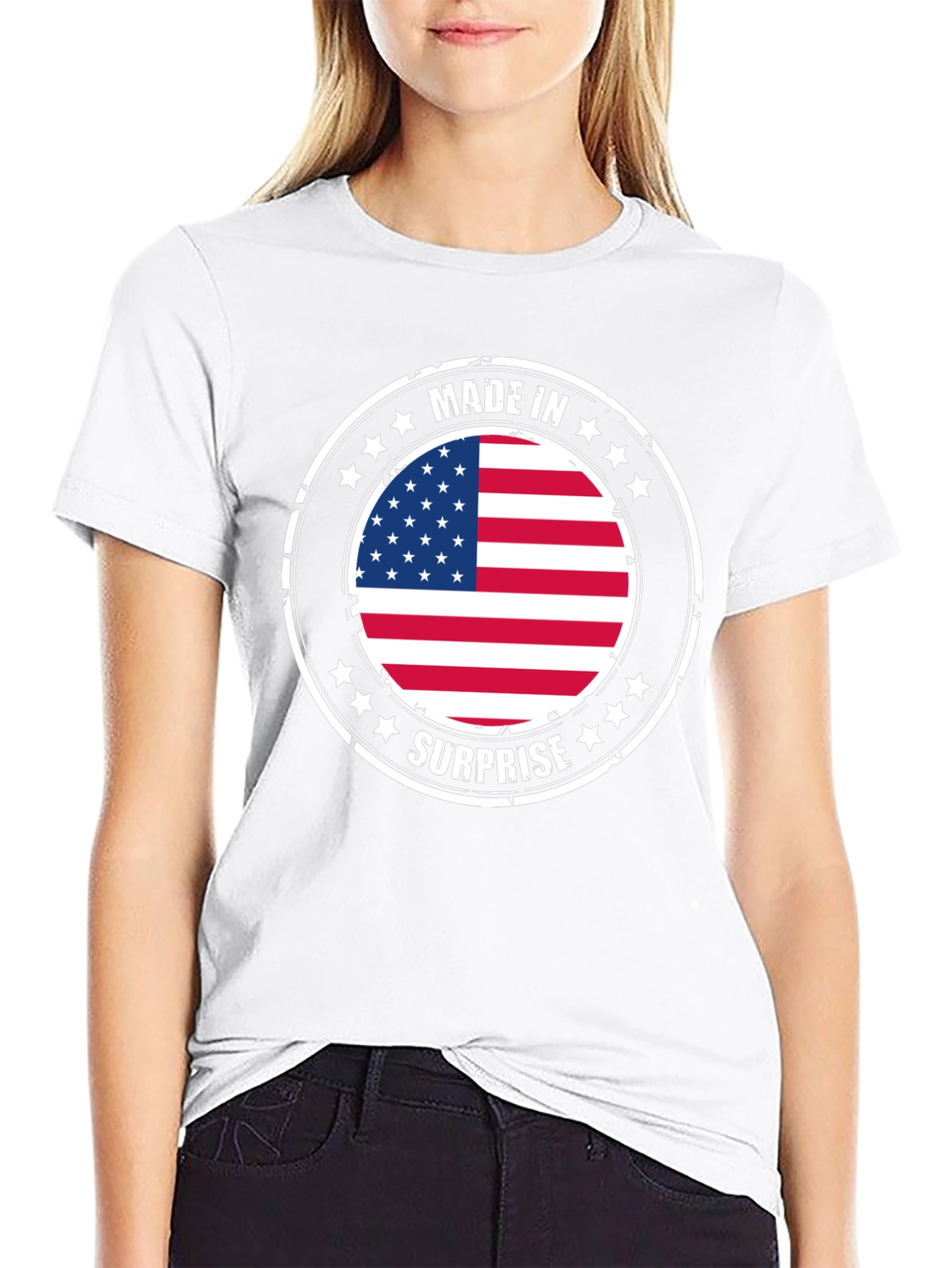 Made in Surprise American Flag T-Shirt