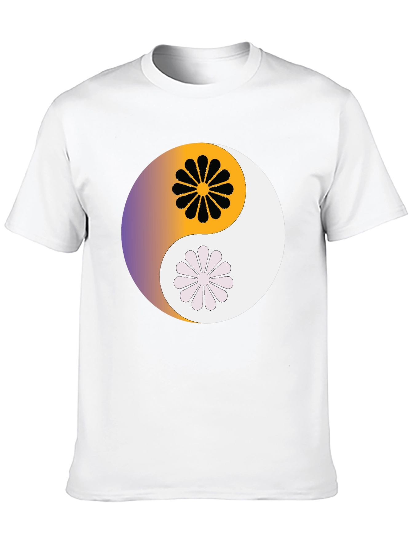 Yin Yang Floral T-Shirt - Harmony & Style