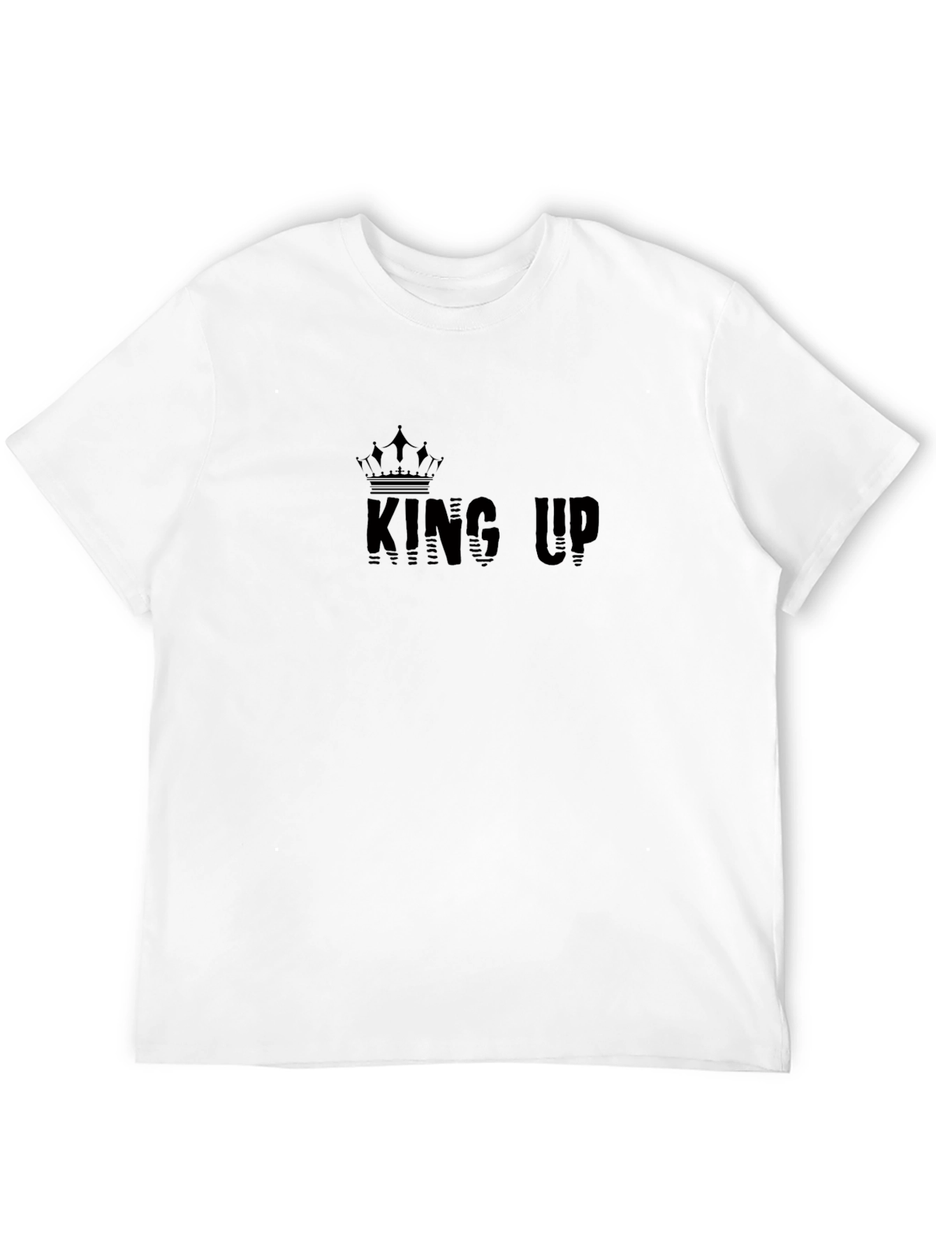 King Up Black Graphic Tee - Stylish Mens T-Shirt