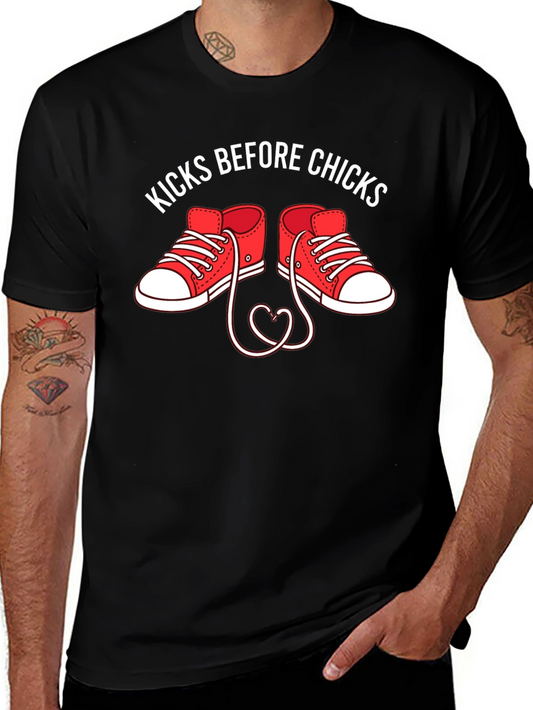 Kicks Before Chicks Graphic T-Shirt
