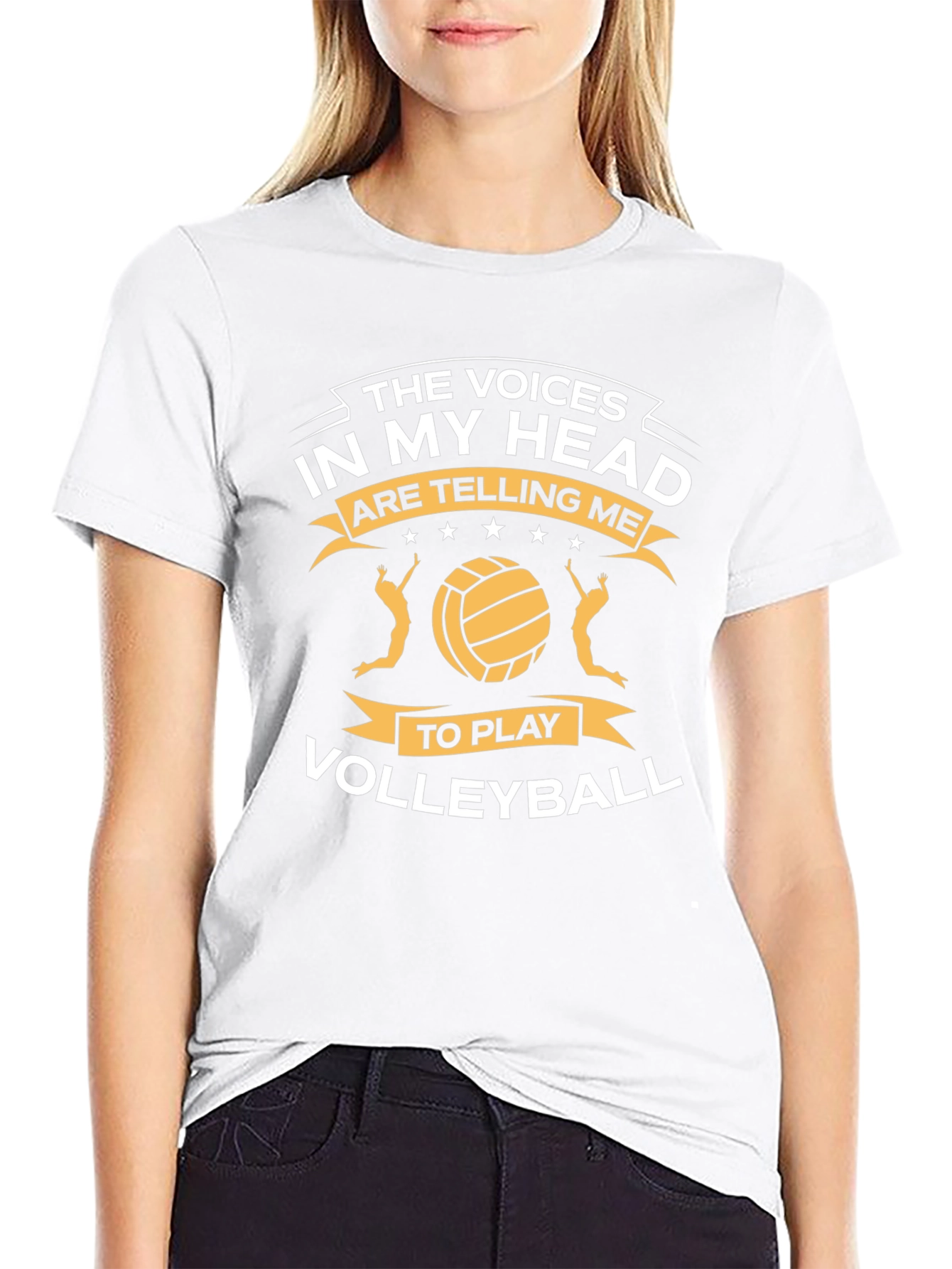 Volleyball Player T-Shirt: Voices in My Head Tee