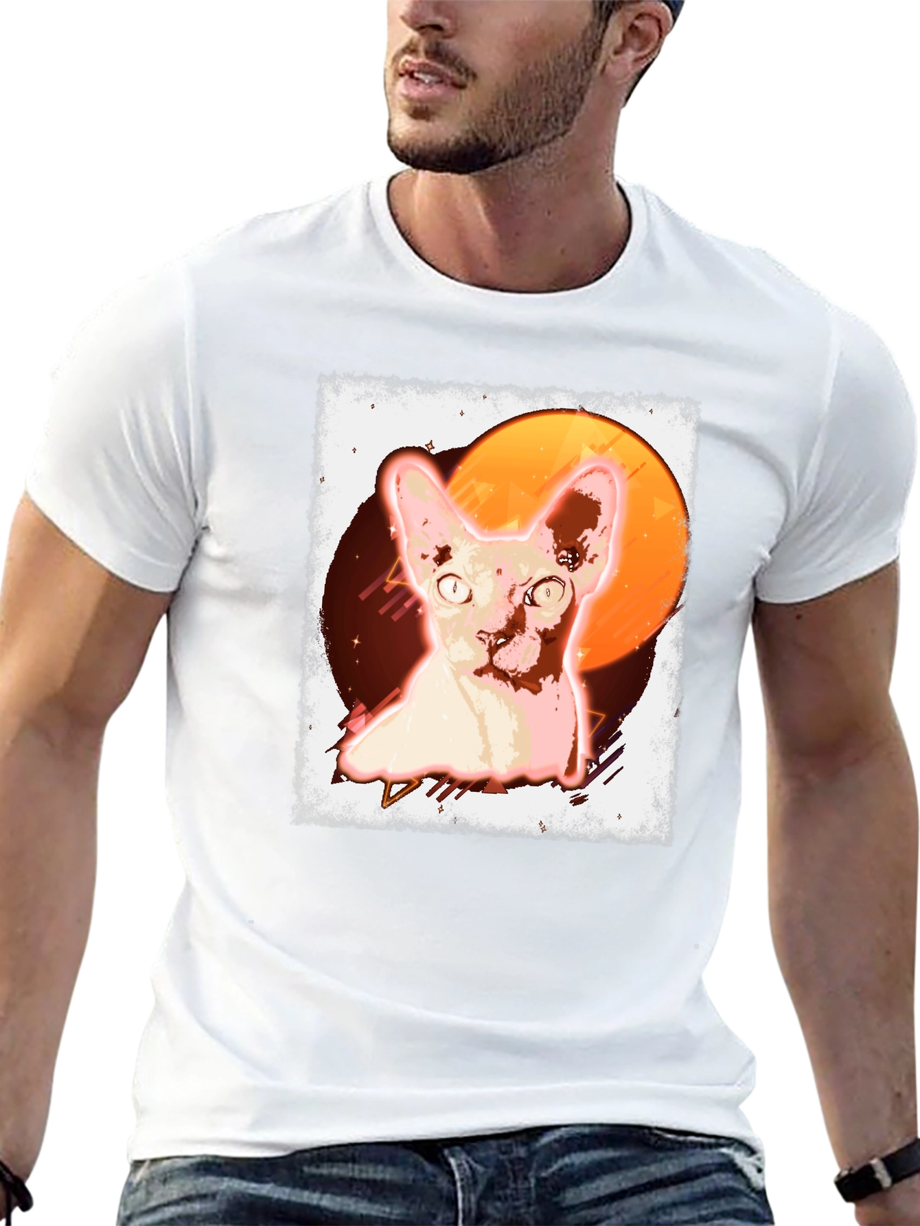 Sphynx Cat T-Shirt - Trendy Graphic Tee