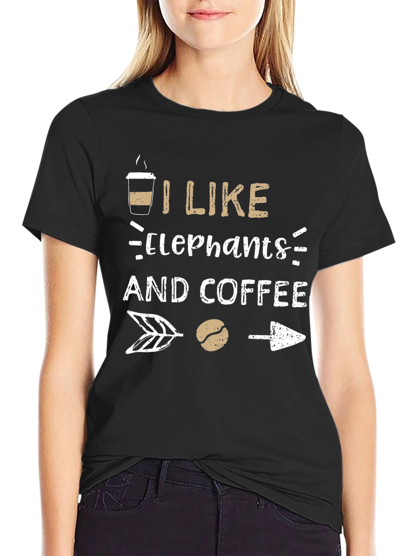I Like Elephants and Coffee T-Shirt