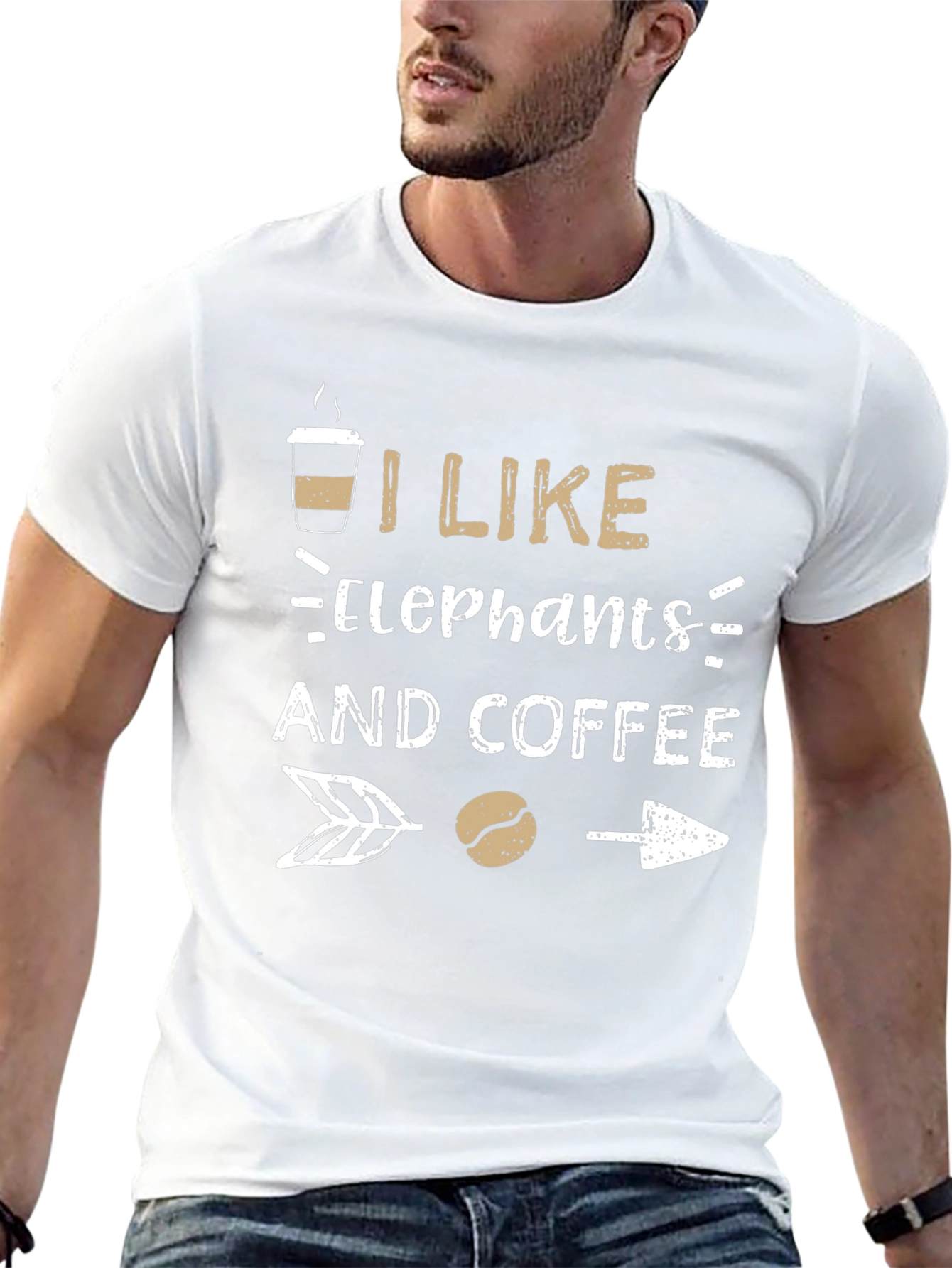 I Like Elephants and Coffee T-Shirt