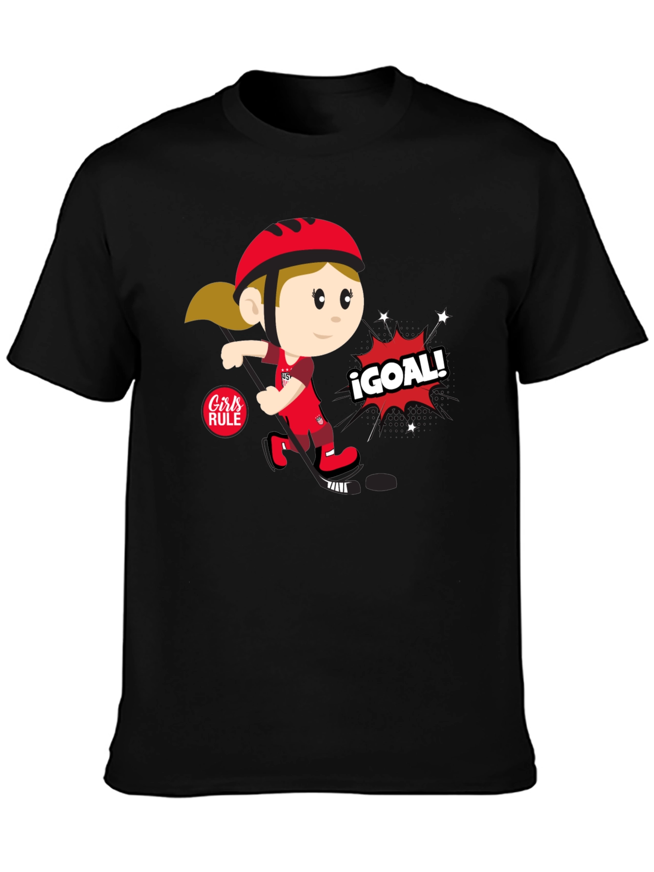Girls Rule Soccer T-Shirt - ¡Goal!