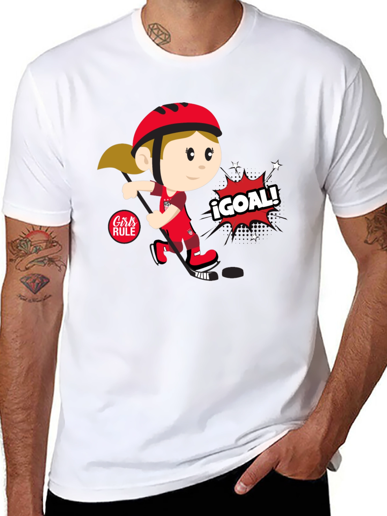Girls Rule Soccer T-Shirt - ¡Goal!