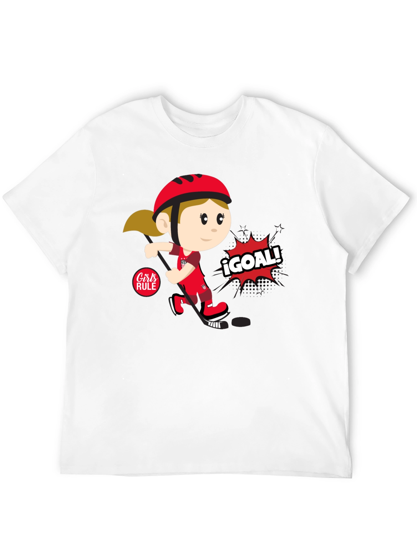 Girls Rule Soccer T-Shirt - ¡Goal!