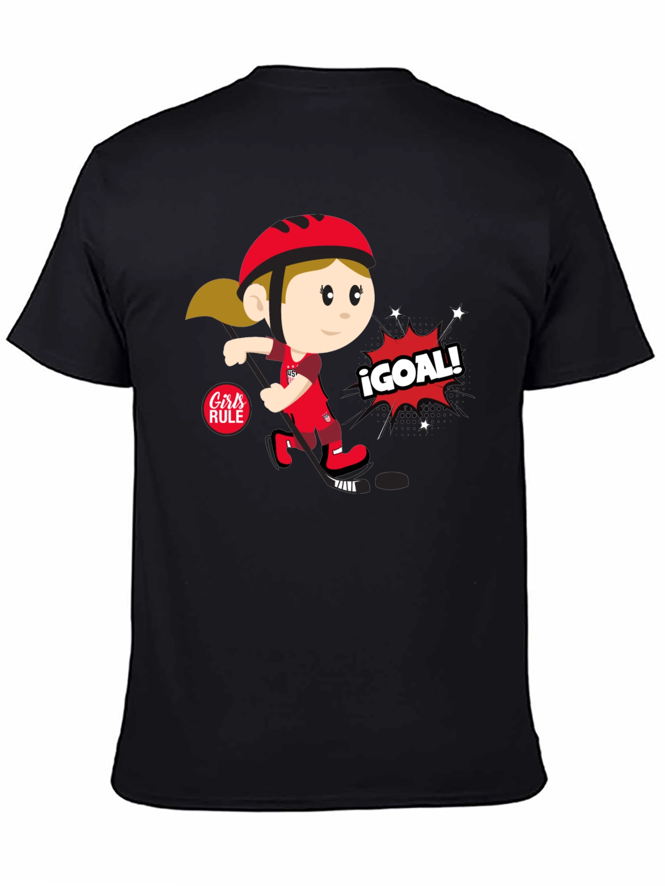 Girls Rule Soccer T-Shirt - ¡Goal!