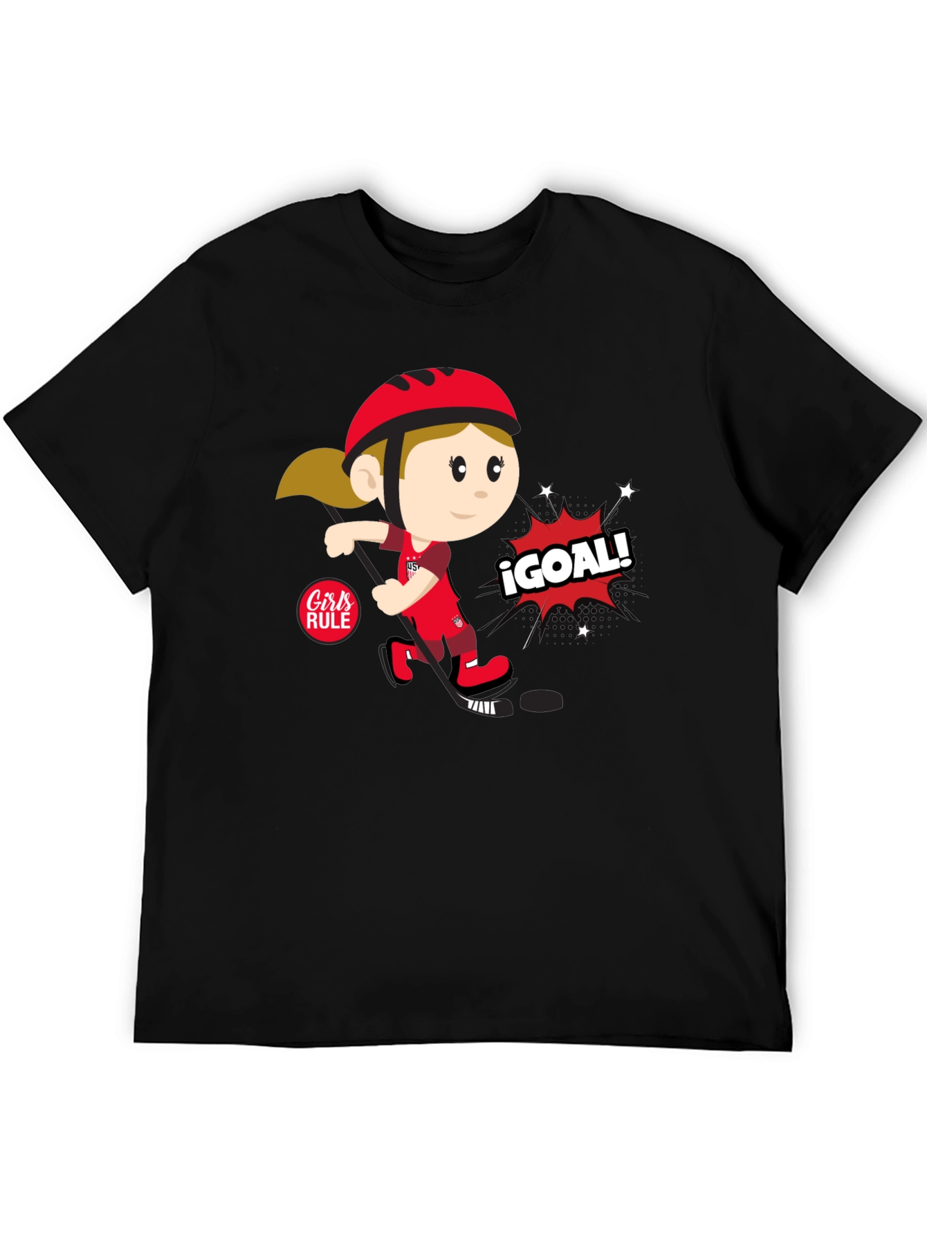 Girls Rule Soccer T-Shirt - ¡Goal!