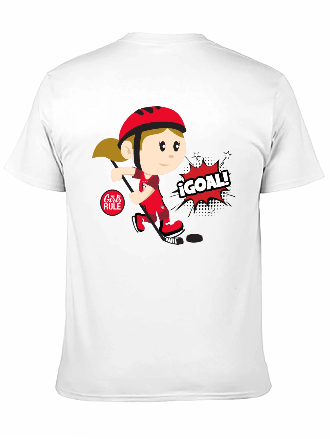 Girls Rule Soccer T-Shirt - ¡Goal!