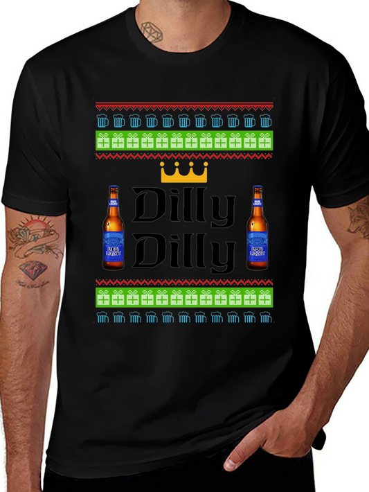 Dilly Dilly Beer Ugly Christmas T-Shirt