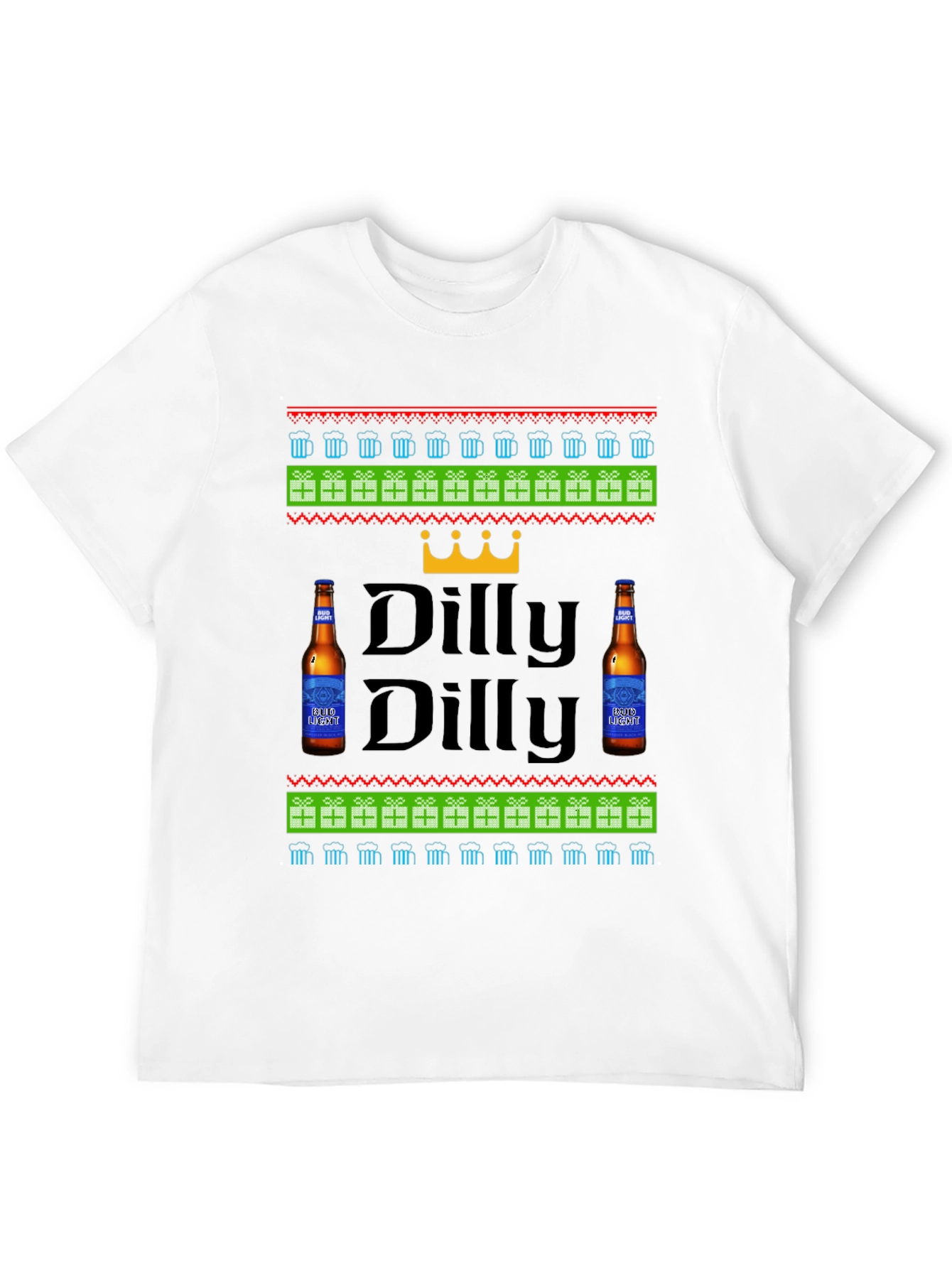 Dilly Dilly Beer Ugly Christmas T-Shirt