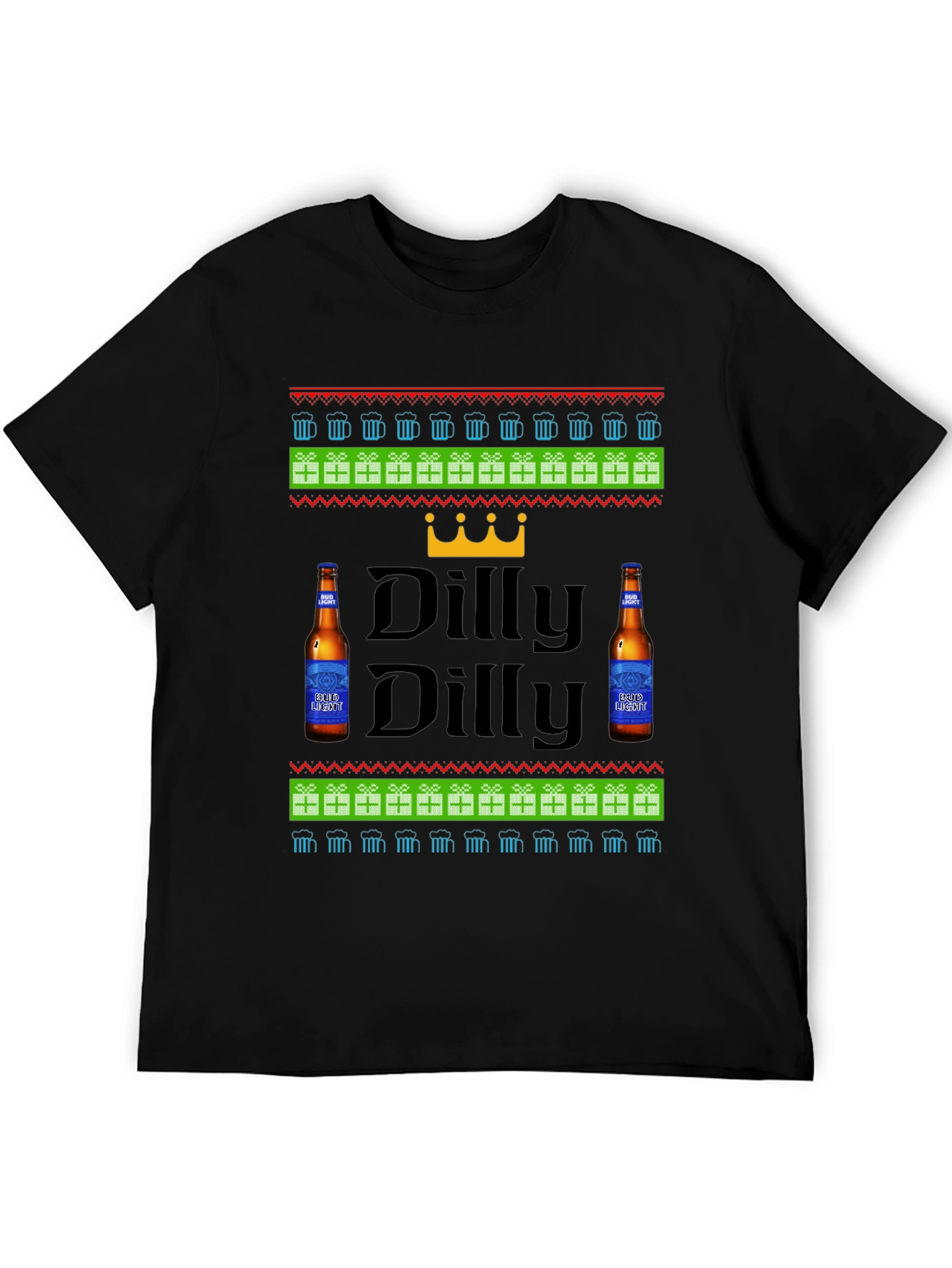 Dilly Dilly Beer Ugly Christmas T-Shirt