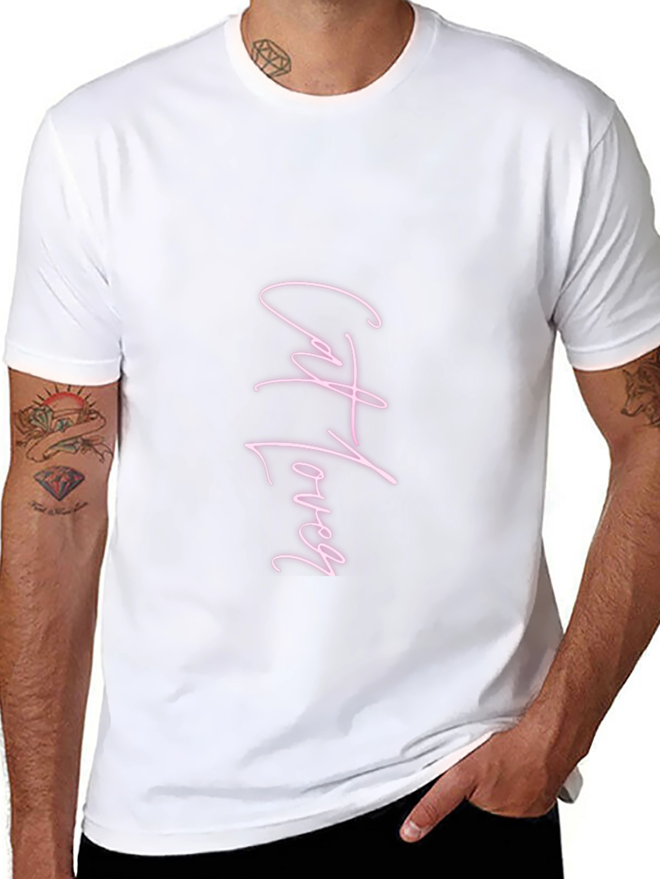 Cat Lover Black T-Shirt