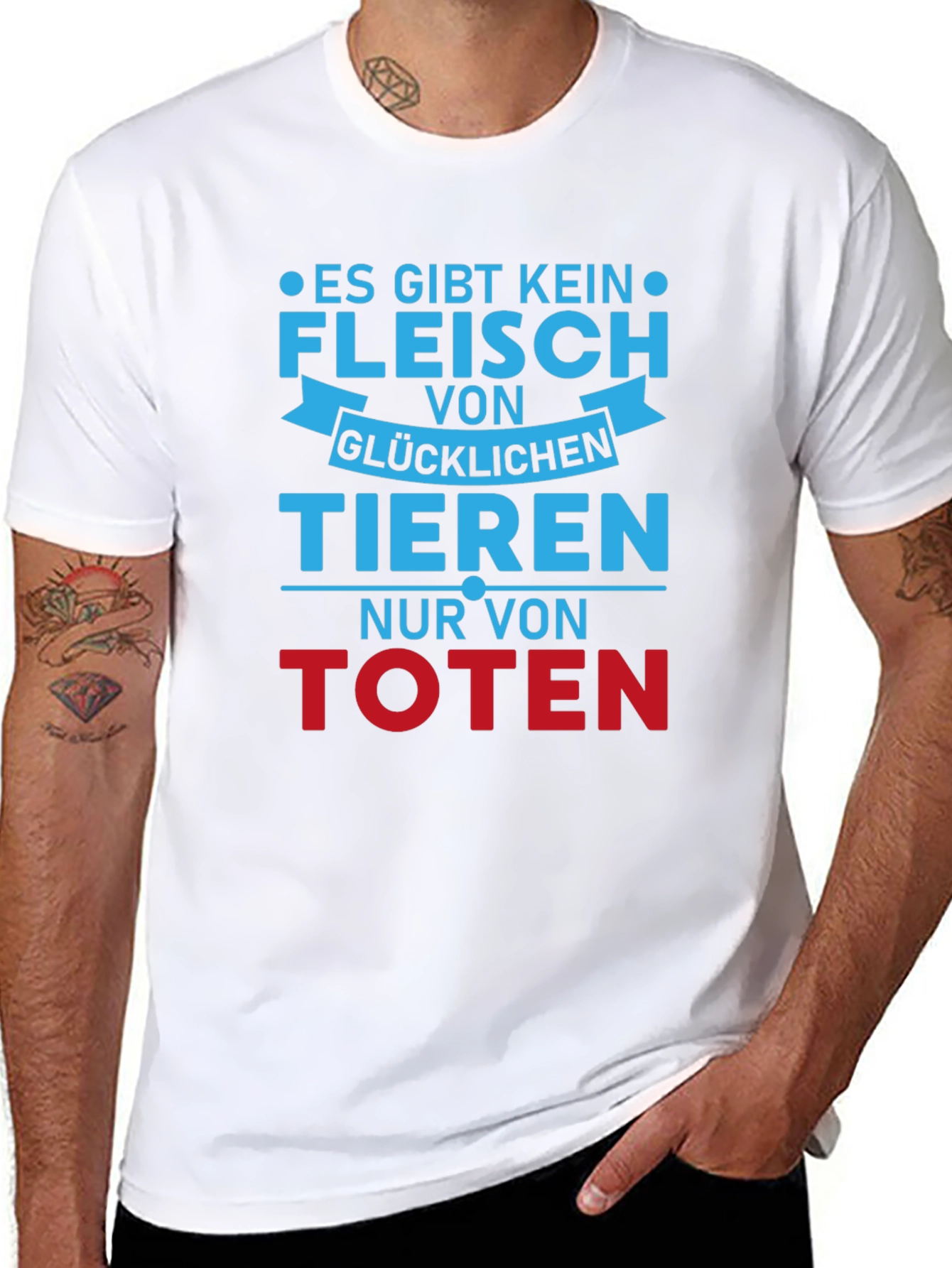 Vegan T-Shirt - No Meat From Happy Animals