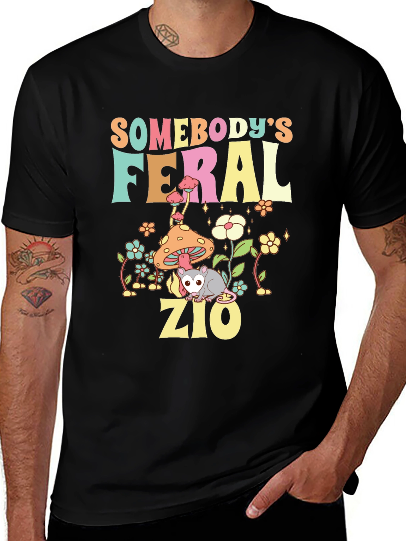 Somebodys Feral Zio T-Shirt