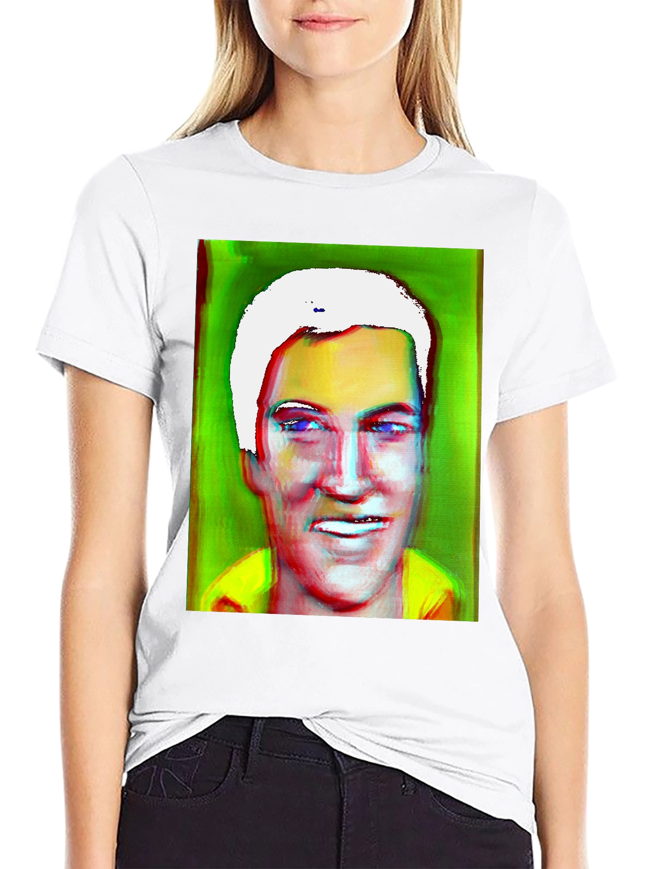 Abstract Portrait T-Shirt: Bold Artistic Tee