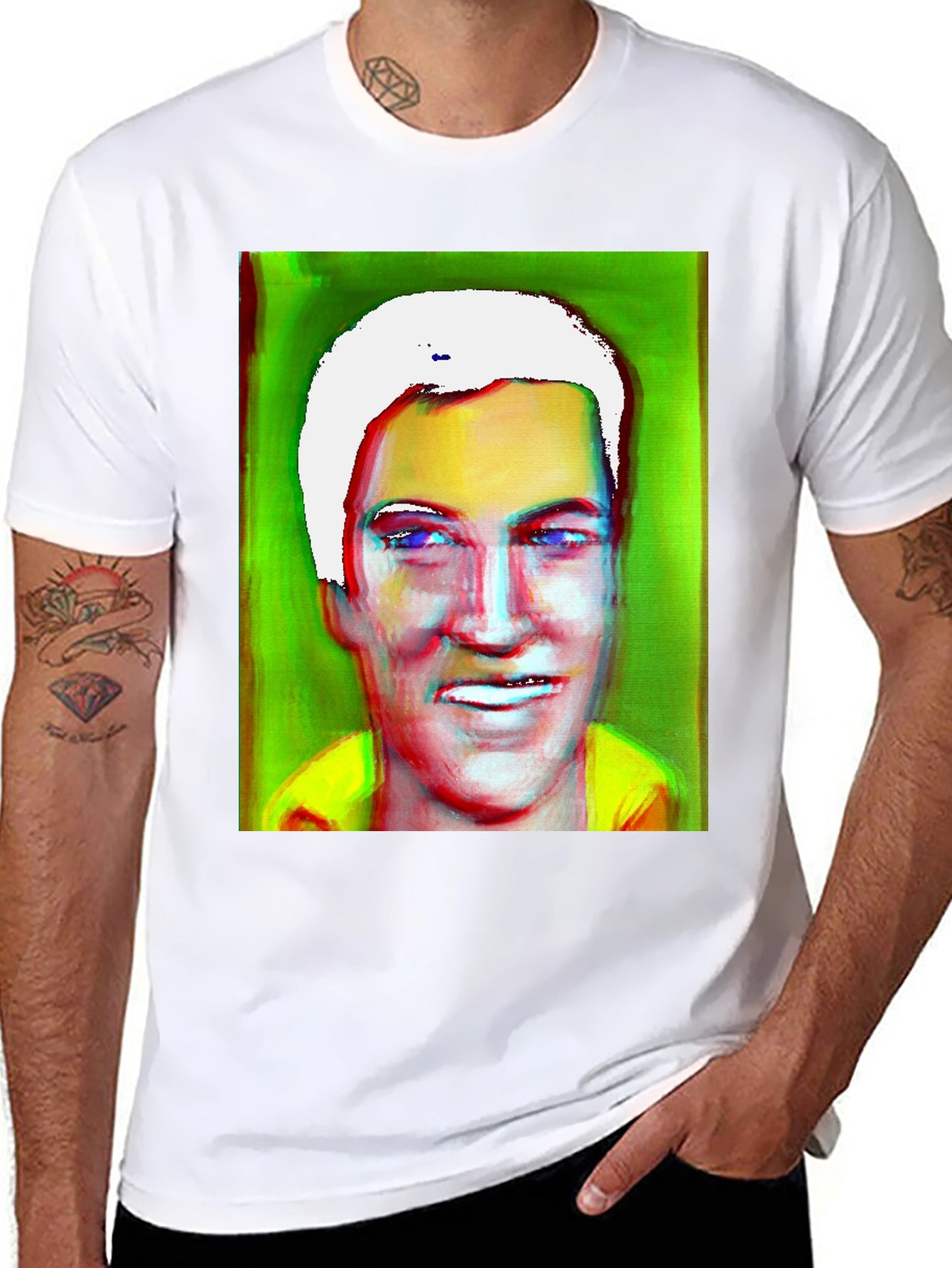 Abstract Portrait T-Shirt: Bold Artistic Tee