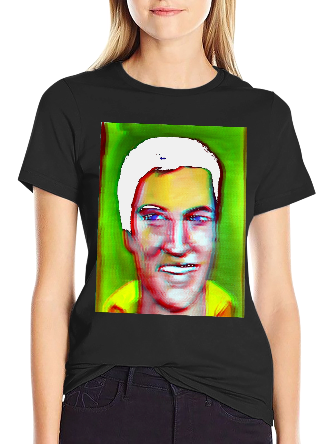 Abstract Portrait T-Shirt: Bold Artistic Tee