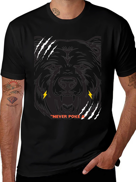 Bear Claw Graphic T-Shirt - Never Poke the Bear