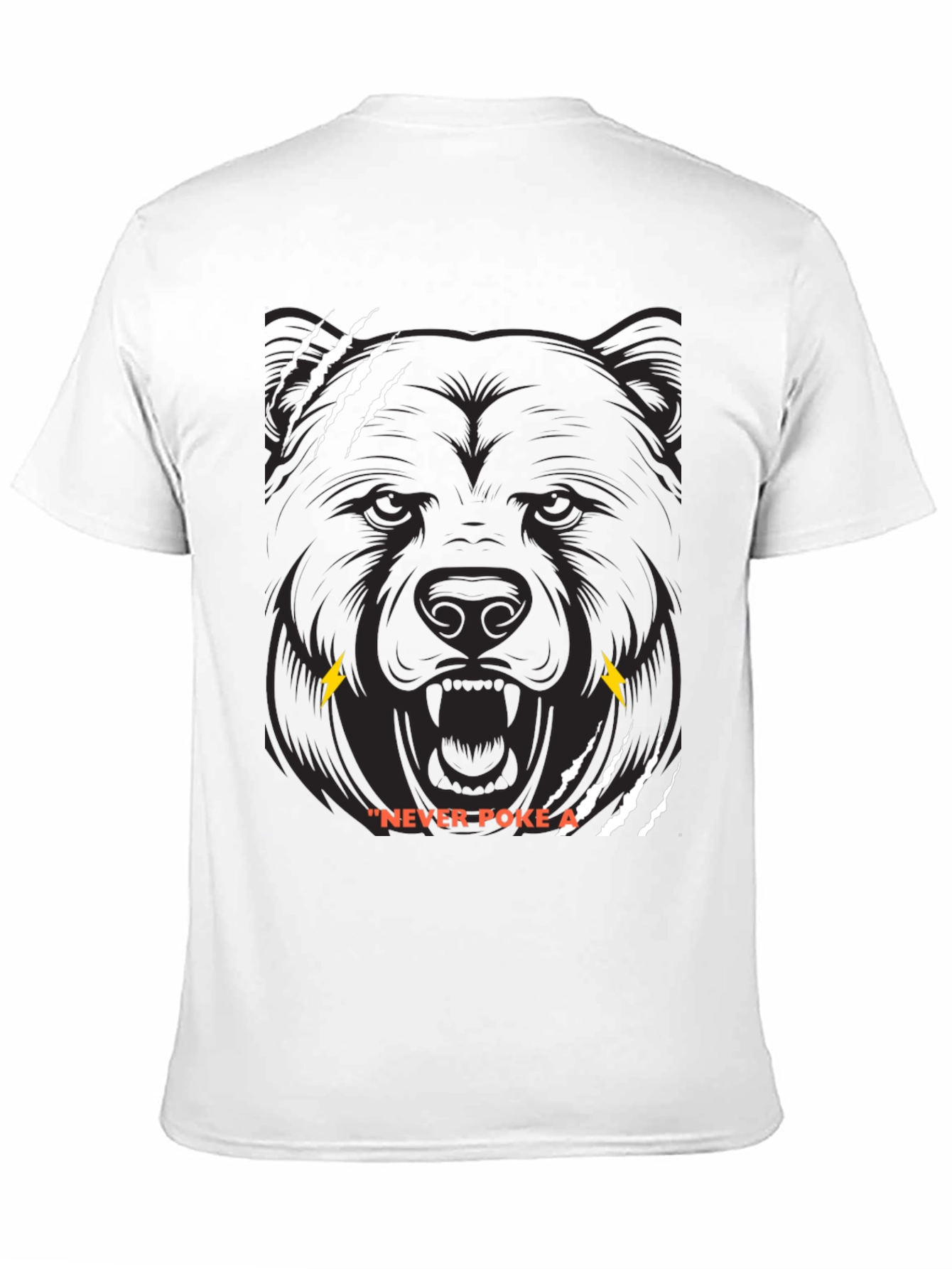 Bear Claw Graphic T-Shirt - Never Poke the Bear