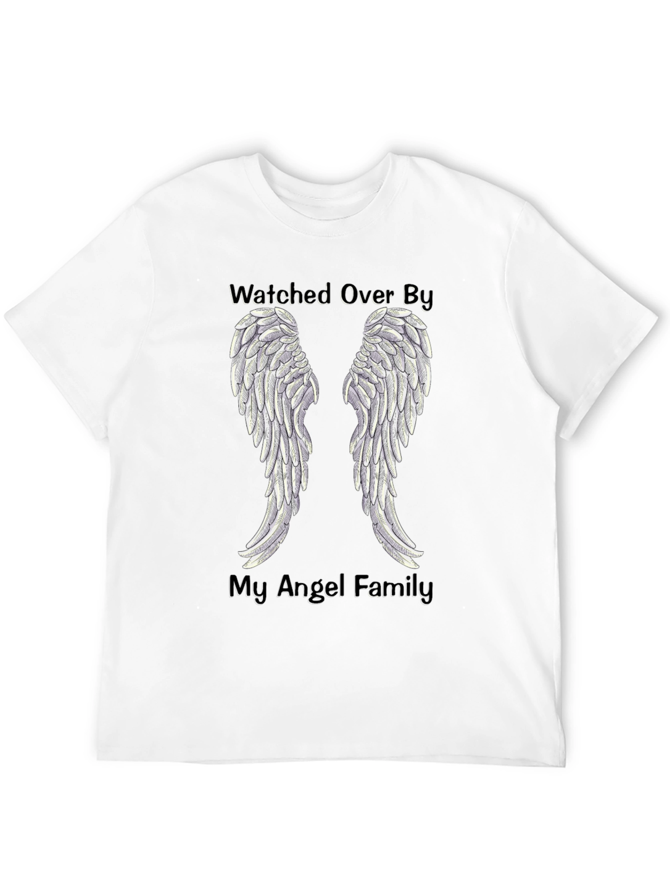 Watched Over By My Angel Family T-Shirt
