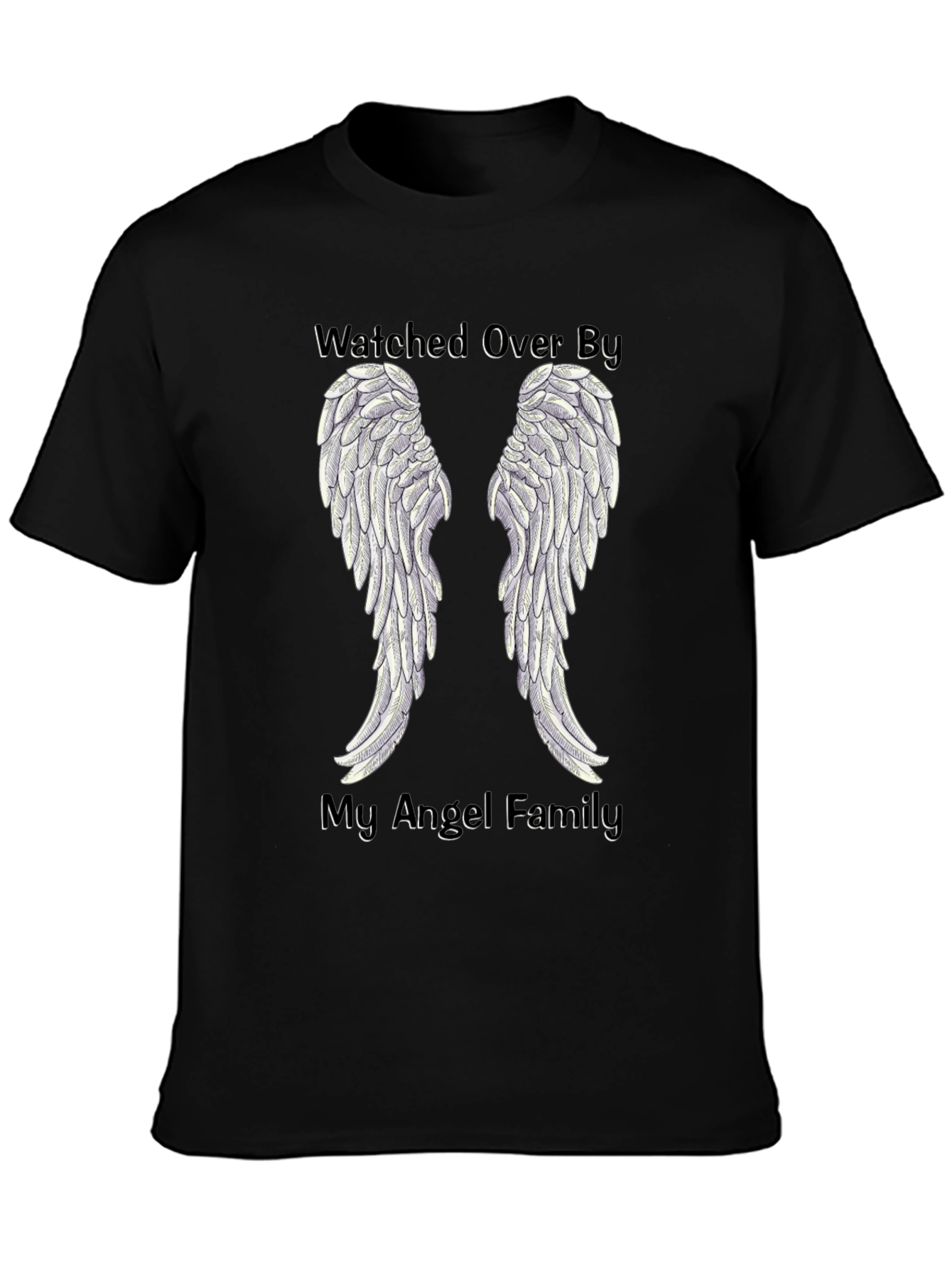 Watched Over By My Angel Family T-Shirt
