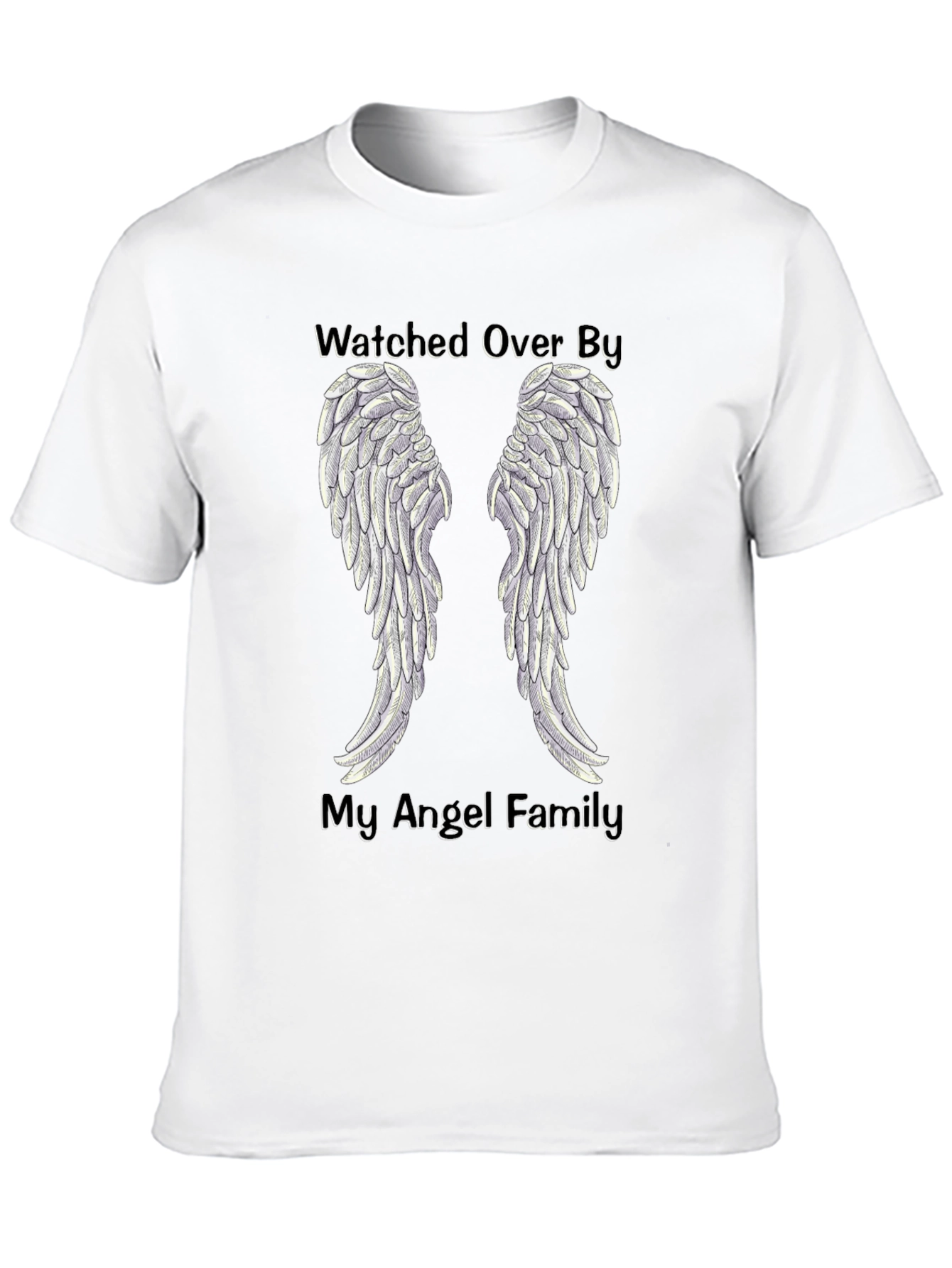 Watched Over By My Angel Family T-Shirt