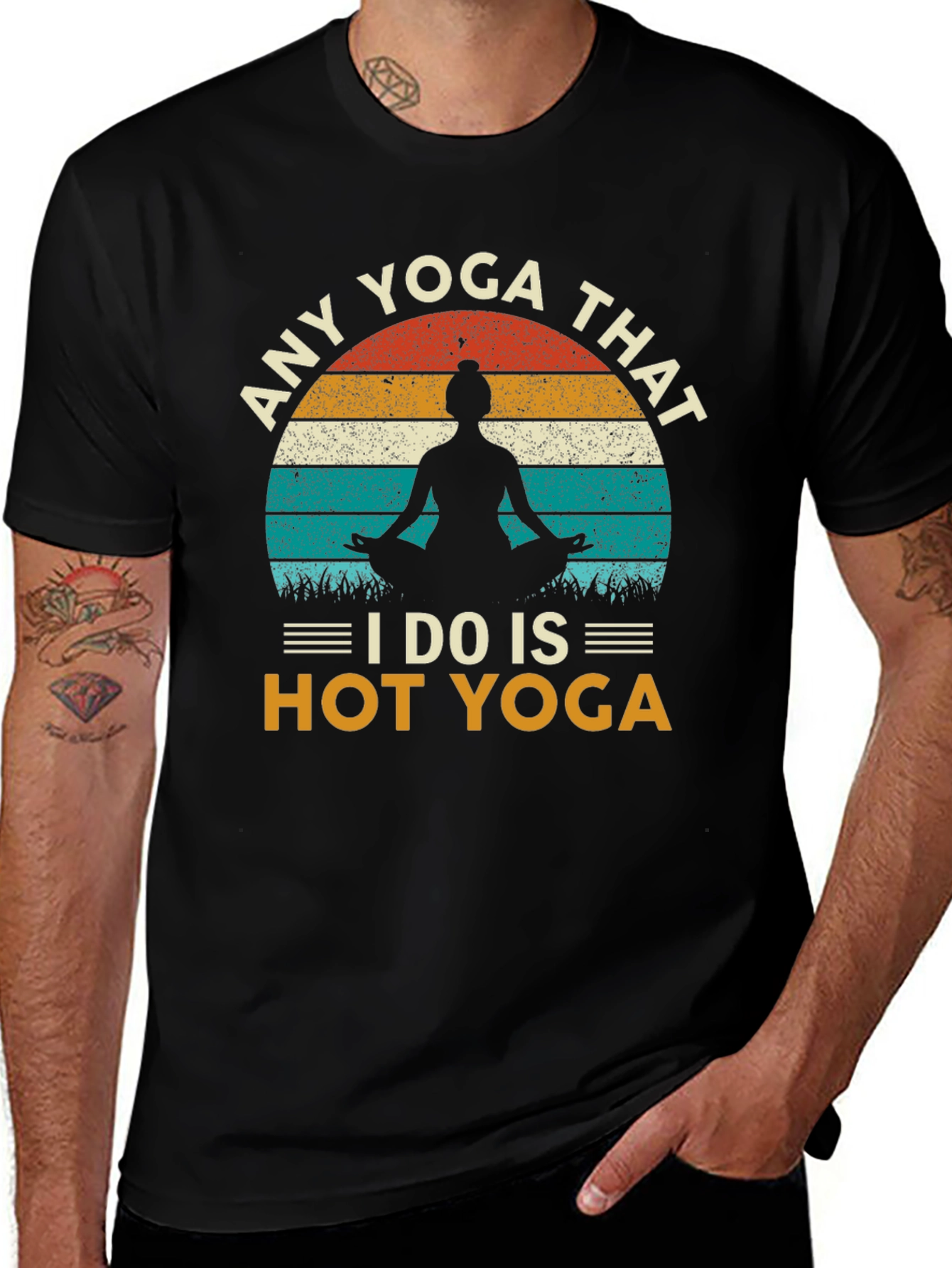 Hot Yoga Graphic Tee - Unisex Cotton Shirt