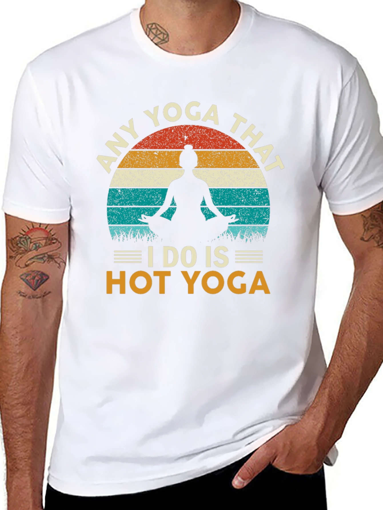 Hot Yoga Graphic Tee - Unisex Cotton Shirt